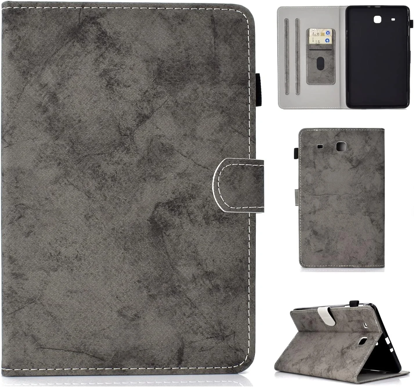 کیف محافظ تبلت مسافرتی سازگار با تبلت سامسونگ گلکسی تب E 9.6 T560، کاور باریک و هوشمند با قابلیت استند و ضد ضربه به همراه جای قلم کیف محافظ تبلت مسافرتی سازگار با تبلت سامسونگ گلکسی تب E 9.6 T560، کاور باریک و هوشمند با قابلیت استند و ضد ضربه به همراه جای قلم