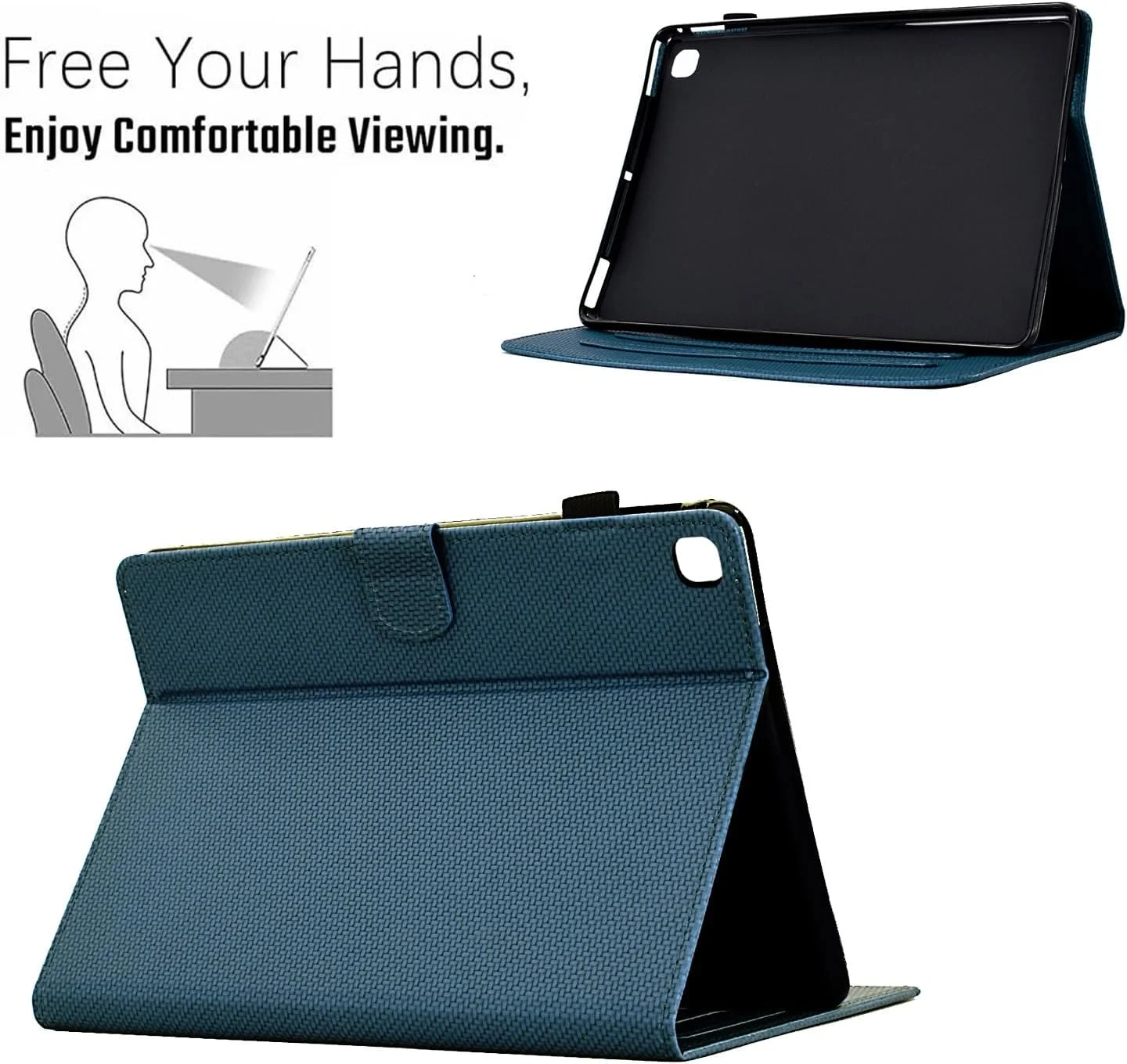 کیف محافظ تبلت سازگار با Samsung Galaxy Tab A7 Lite 8.7 اینچ 2021 SM-T220/T225، محافظ کامل، باریک، سبک وزن، تاشو و دارای جای کارت، جلد چرمی PU مناسب برای کاربری خانگی تبلت (بنفش) کیف محافظ تبلت سازگار با Samsung Galaxy Tab A7 Lite 8.7 اینچ 2021 SM-T220/T225، محافظ کامل، باریک، سبک وزن، تاشو و دارای جای کارت، جلد چرمی PU مناسب برای کاربری خانگی تبلت (بنفش)