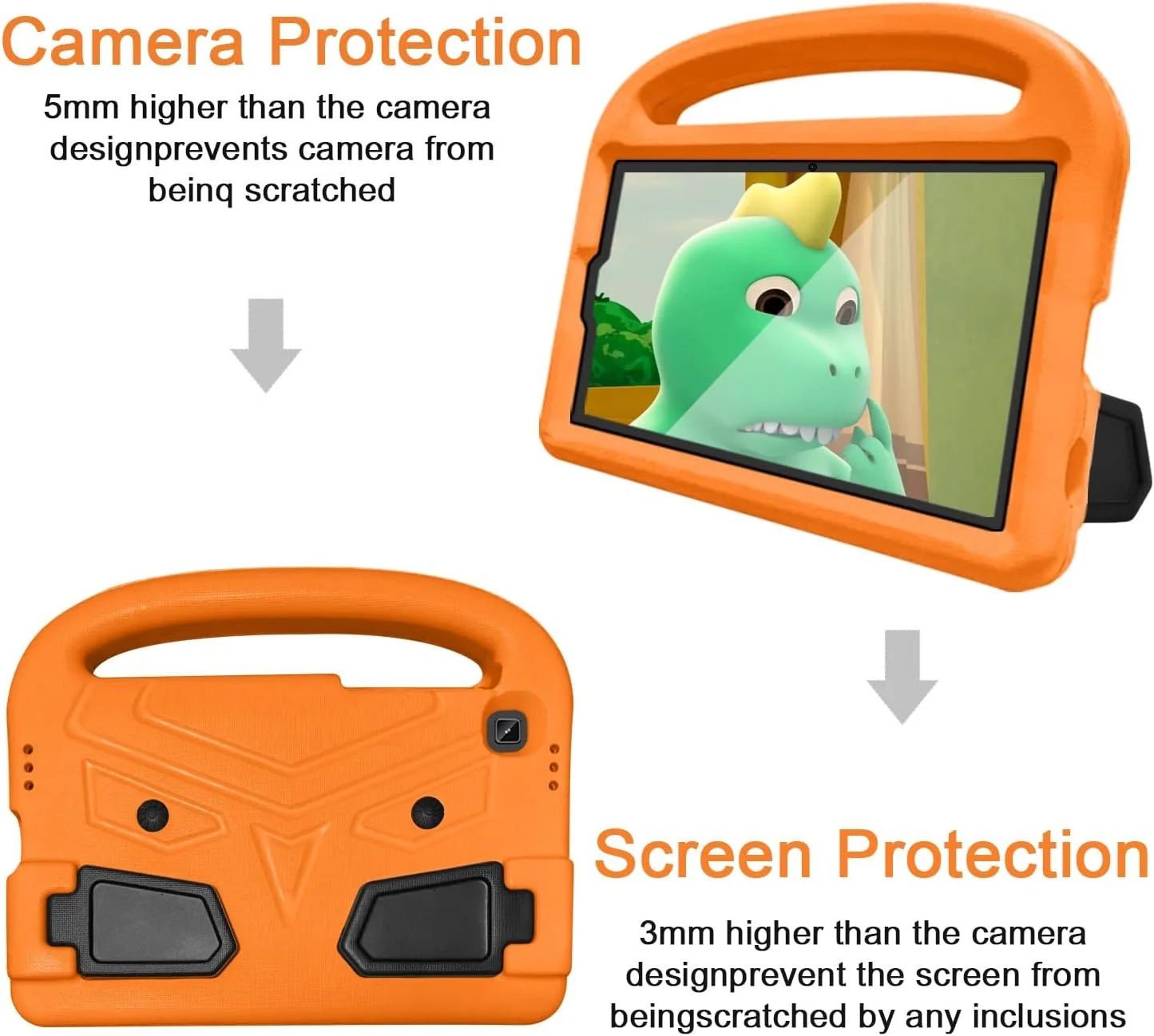 محافظ تبلت، قاب تبلت سازگار با Samsung Galaxy Tab A7 Lite 8.7 T220/T225 2021، قاب سیلیکونی سازگار با کودکان، قاب تبلت سبک وزن ضد ضربه و دارای پایه سازگار با کودکان محافظ تبلت، قاب تبلت سازگار با Samsung Galaxy Tab A7 Lite 8.7 T220/T225 2021، قاب سیلیکونی سازگار با کودکان، قاب تبلت سبک وزن ضد ضربه و دارای پایه سازگار با کودکان