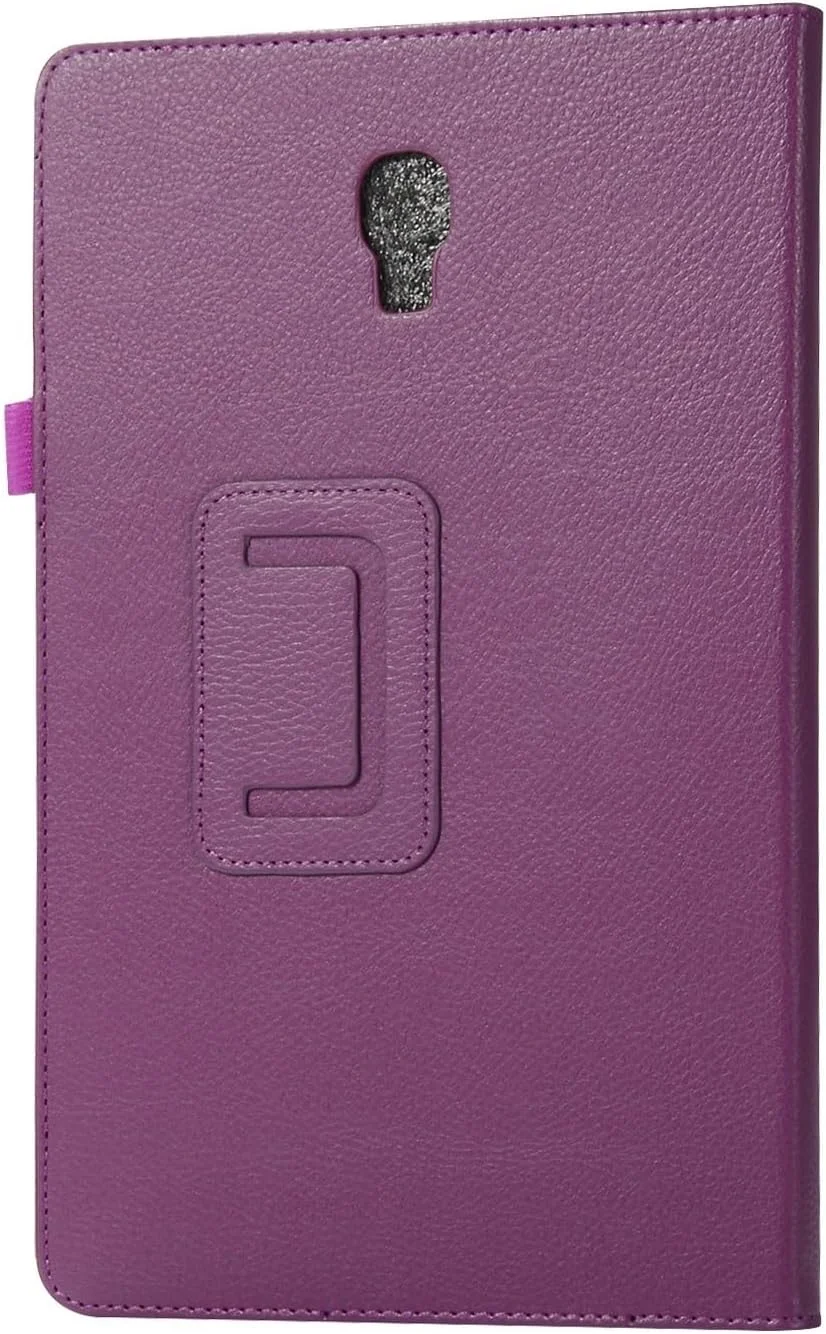 کیف تبلت چرمی سازگار با تبلت سامسونگ Tab S4 10.5 اینچی مدل SM-T830/T835/T837، محافظ باریک تاشو، محافظ پشت ضد ضربه با نگهدارنده (بنفش) کیف تبلت چرمی سازگار با تبلت سامسونگ Tab S4 10.5 اینچی مدل SM-T830/T835/T837، محافظ باریک تاشو، محافظ پشت ضد ضربه با نگهدارنده (بنفش)