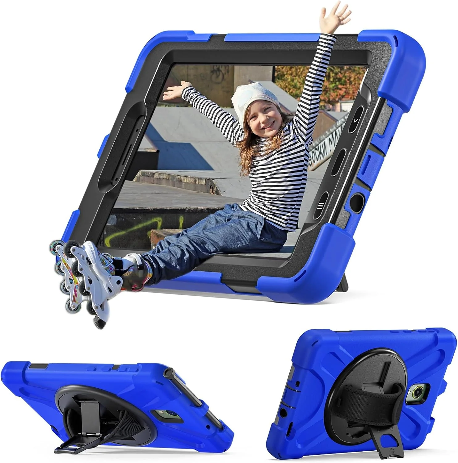 Tablet PC Case Compatible with Samsung Galaxy Tab Active5 8inch SM-X300 Case, Heavy Duty Rugged Shockproof Drop Protection Case with Pen Holder,Shoulder Strap Cover Compatible with Samsung Tab Active Tablet PC Case Compatible with Samsung Galaxy Tab Active5 8inch SM-X300 Case, Heavy Duty Rugged Shockproof Drop Protection Case with Pen Holder,Shoulder Strap Cover Compatible with Samsung Tab Active