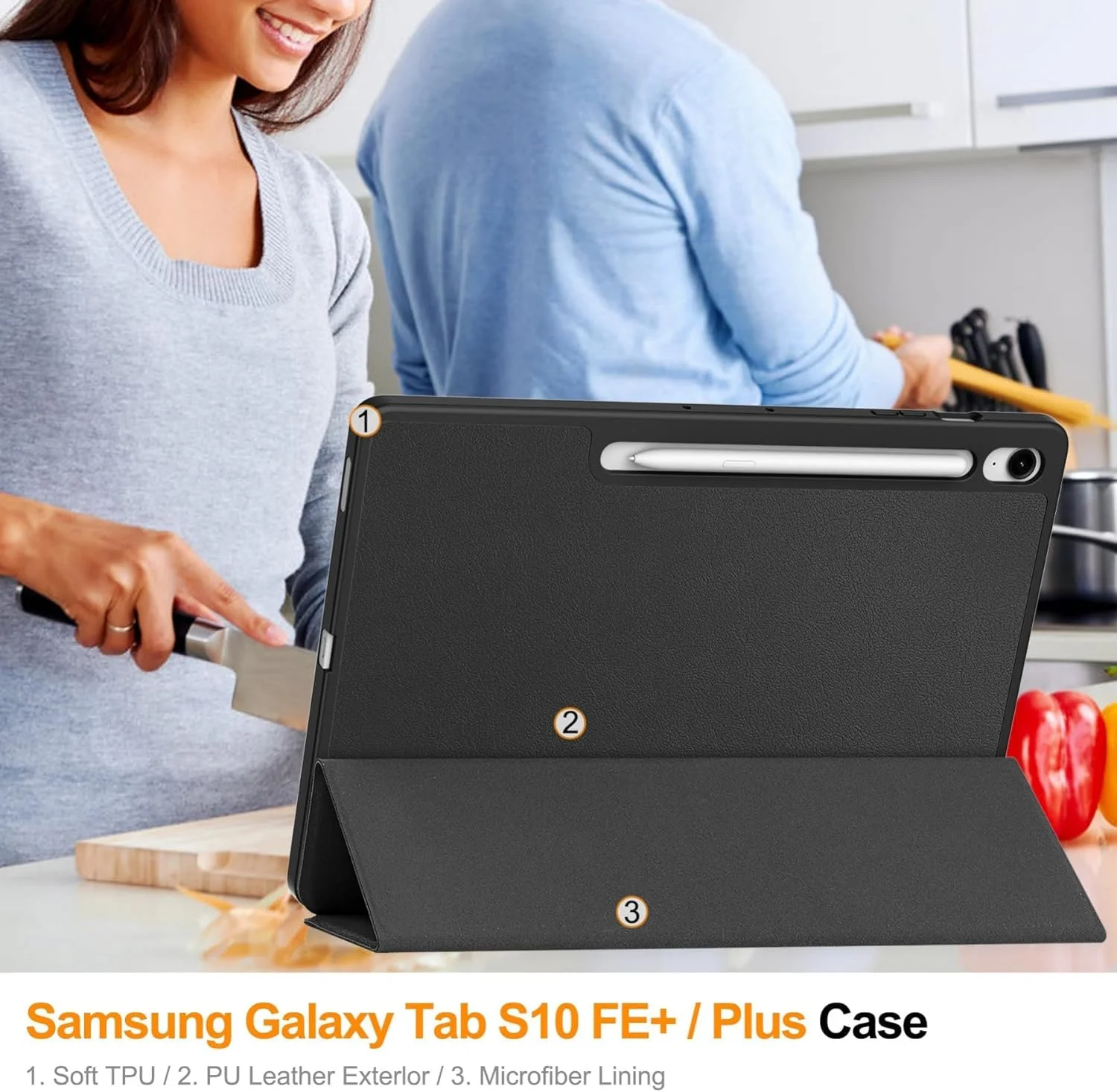 کاور تبلت Gruattreay سازگار با Samsung Galaxy Tab S10 FE+ 13.1 اینچ (2025) با جای قلم و پایه تاشو، کاور مغناطیسی ضد ضربه (خاکستری) کاور تبلت Gruattreay سازگار با Samsung Galaxy Tab S10 FE+ 13.1 اینچ (2025) با جای قلم و پایه تاشو، کاور مغناطیسی ضد ضربه (خاکستری)