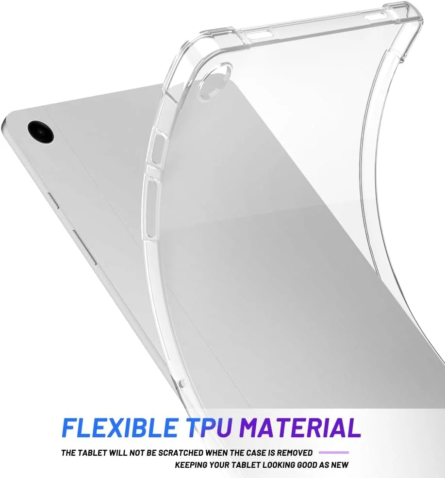 کاور تبلت Callyue برای Samsung Galaxy Tab A9 Plus، محافظ سیلیکونی نرم و لاستیکی برای تبلت 11 اینچی Samsung Galaxy Tab A9+ مدل [SM-X210/X216/X218]، شفاف
