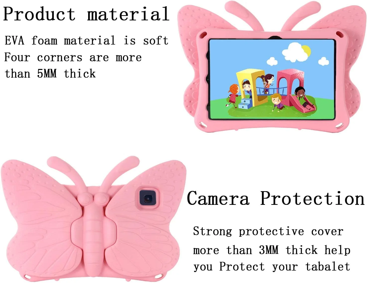 کیف تبلت کودکانه nincyee برای Samsung Galaxy Tab S6 Lite 10.4 اینچ 2020/2022، روکش مقاوم در برابر ضربه EVA با جای مداد، پایه تاشو، کیف کارتونی طرح پروانه ای برای کودکان کیف تبلت کودکانه nincyee برای Samsung Galaxy Tab S6 Lite 10.4 اینچ 2020/2022، روکش مقاوم در برابر ضربه EVA با جای مداد، پایه تاشو، کیف کارتونی طرح پروانه ای برای کودکان