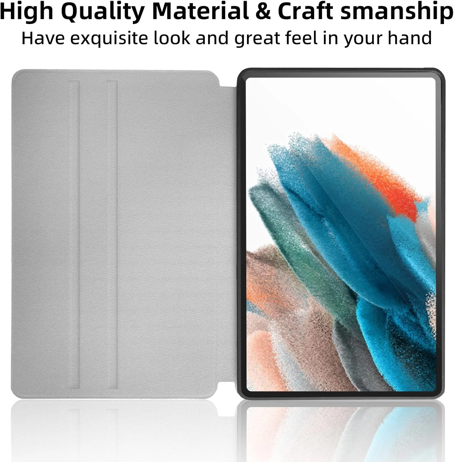 کیف محافظ طرح دار Nuouxoco برای تبلت سامسونگ گلکسی تب A8 با صفحه نمایش 10.5 اینچی (مدل SM-X200/X205/X207) مدل 2022، کاور محافظ ضد ضربه تمام بدنه با قابلیت تاشوندگی - طرح دایناسور بامزه