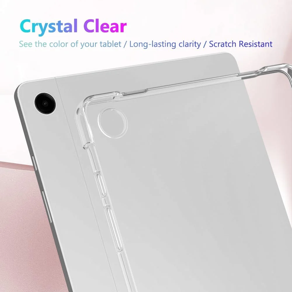 کاور تبلت Callyue برای Samsung Galaxy Tab A9 Plus، محافظ سیلیکونی نرم و لاستیکی برای تبلت 11 اینچی Samsung Galaxy Tab A9+ مدل [SM-X210/X216/X218]، شفاف