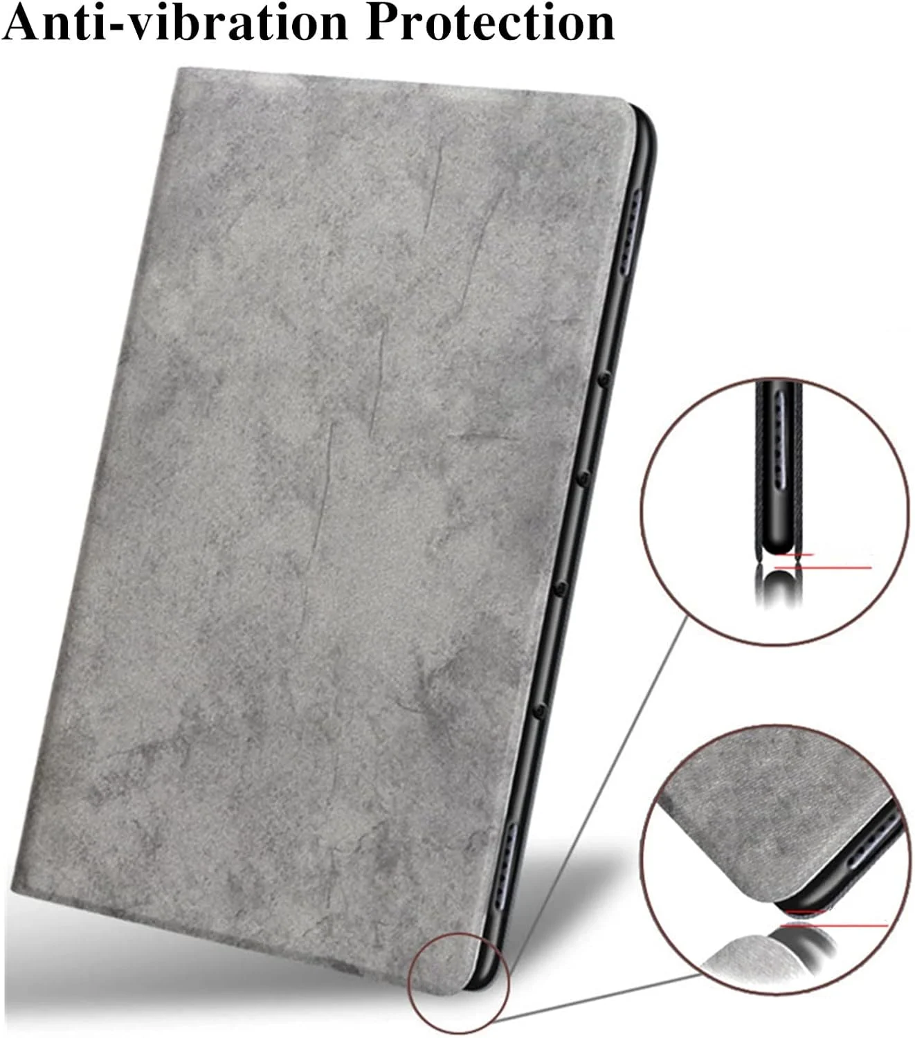 کیف تبلت چرمی تجاری راحت MEOORHE برای Samsung Galaxy A7 Lite A8 A 10.1 طراحی باریک و سبک محافظ پوشش پشتیبانی قابل تنظیم (قرمز، A7 Lite 8.7 2021 T220)