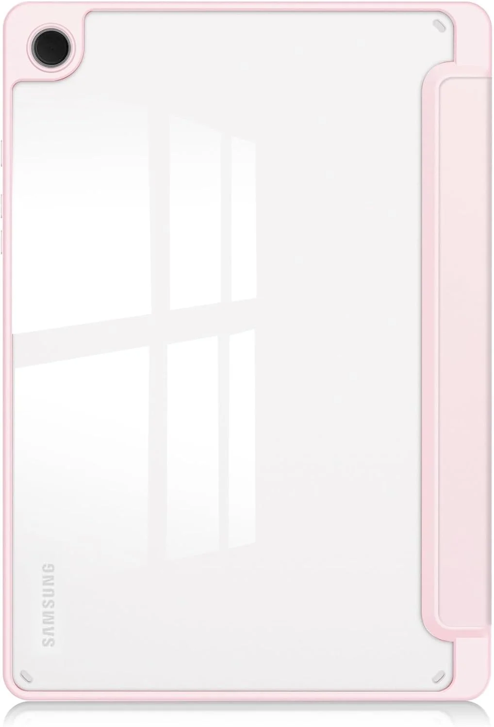 کاور هوشمند تبلت سه تایی سازگار با تبلت سامسونگ گلکسی تب A9 پلاس 11 اینچی SM-X210/216/X218، کاور محافظ باریک TPU با پشت شفاف و استند به همراه جای قلم، کاور ضد ضربه با قابلیت بیدار/خواب خودکار. صورتی کاور هوشمند تبلت سه تایی سازگار با تبلت سامسونگ گلکسی تب A9 پلاس 11 اینچی SM-X210/216/X218، کاور محافظ باریک TPU با پشت شفاف و استند به همراه جای قلم، کاور ضد ضربه با قابلیت بیدار/خواب خودکار. صورتی
