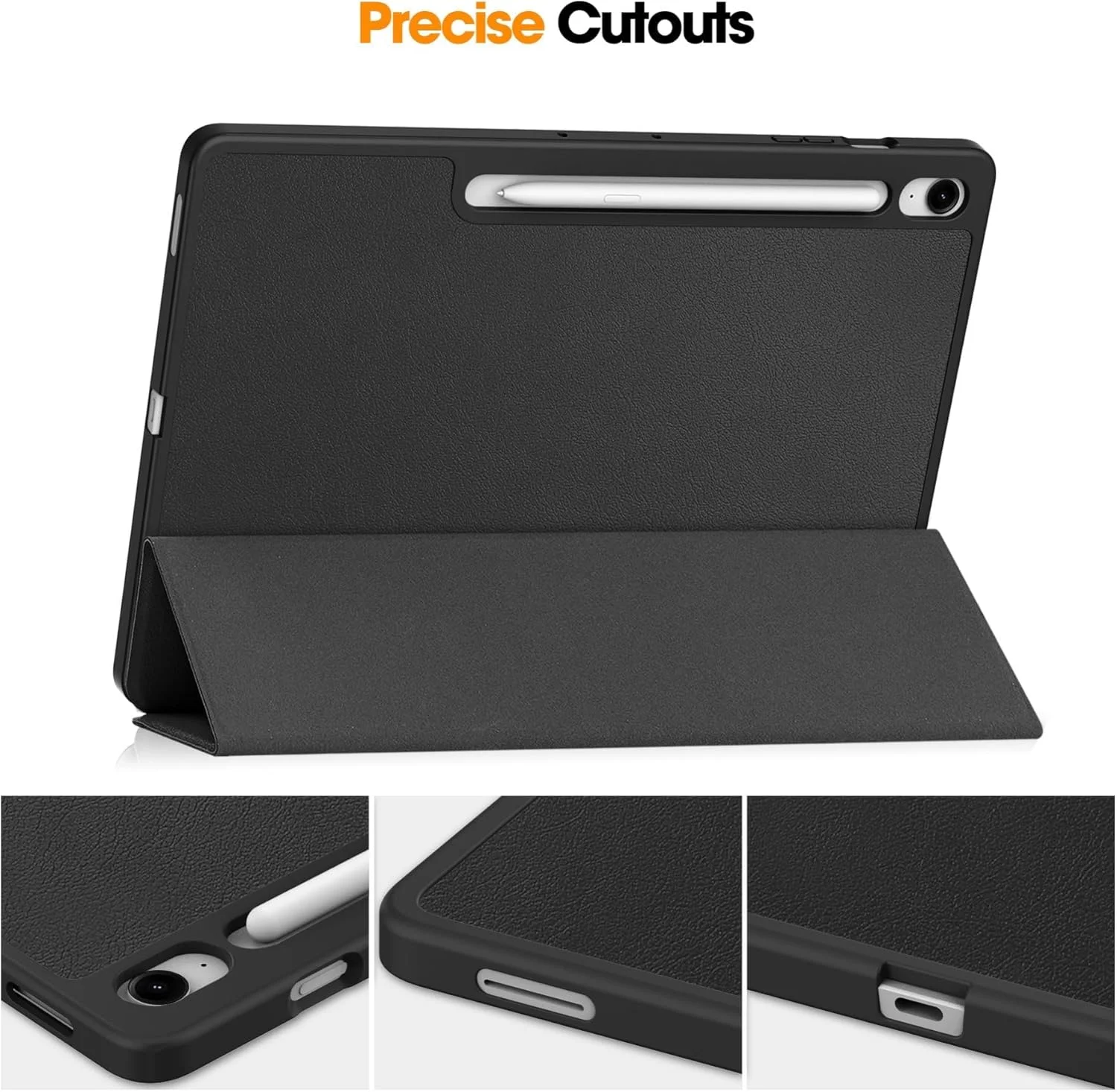 کاور تبلت Gruattreay سازگار با تبلت سامسونگ گلکسی تب S10 FE+ سایز 13.1 اینچ (2025) با جای قلم و استند تاشو، کاور مغناطیسی ضد ضربه (خاکستری)