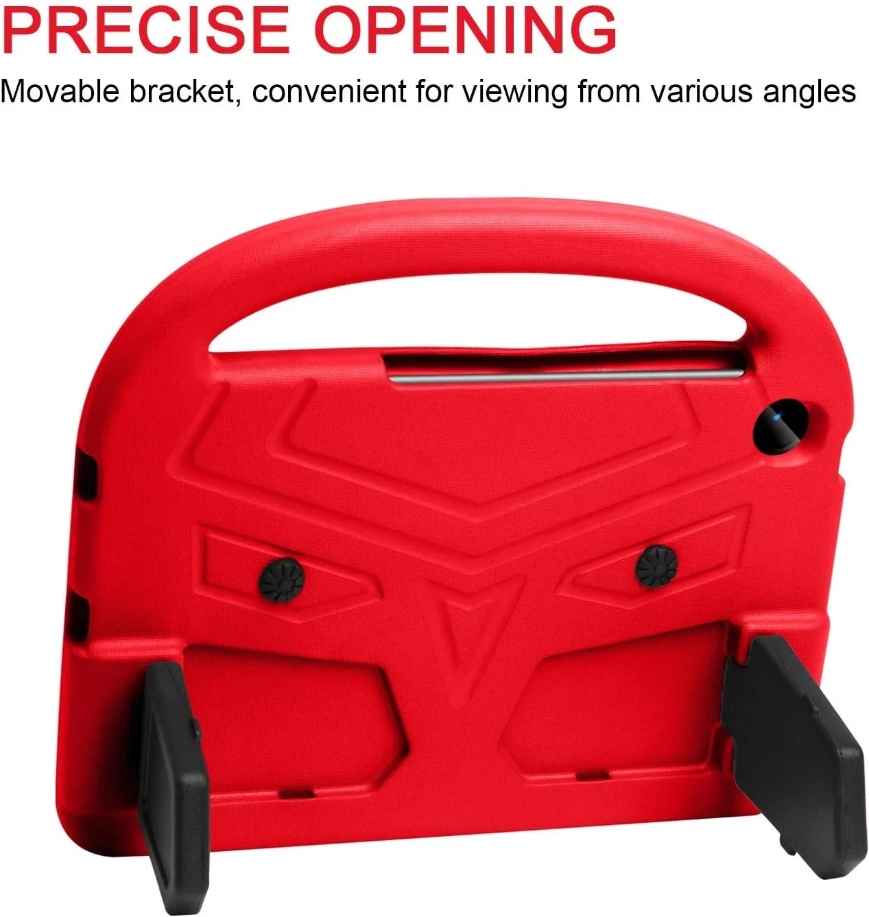 محافظ تبلت سازگار با تبلت سامسونگ گلکسی P6 Lite 10.4 P610/P615، قاب سیلیکونی مناسب کودکان، ضد ضربه، سبک وزن، ضد سقوط، دارای استند و دسته