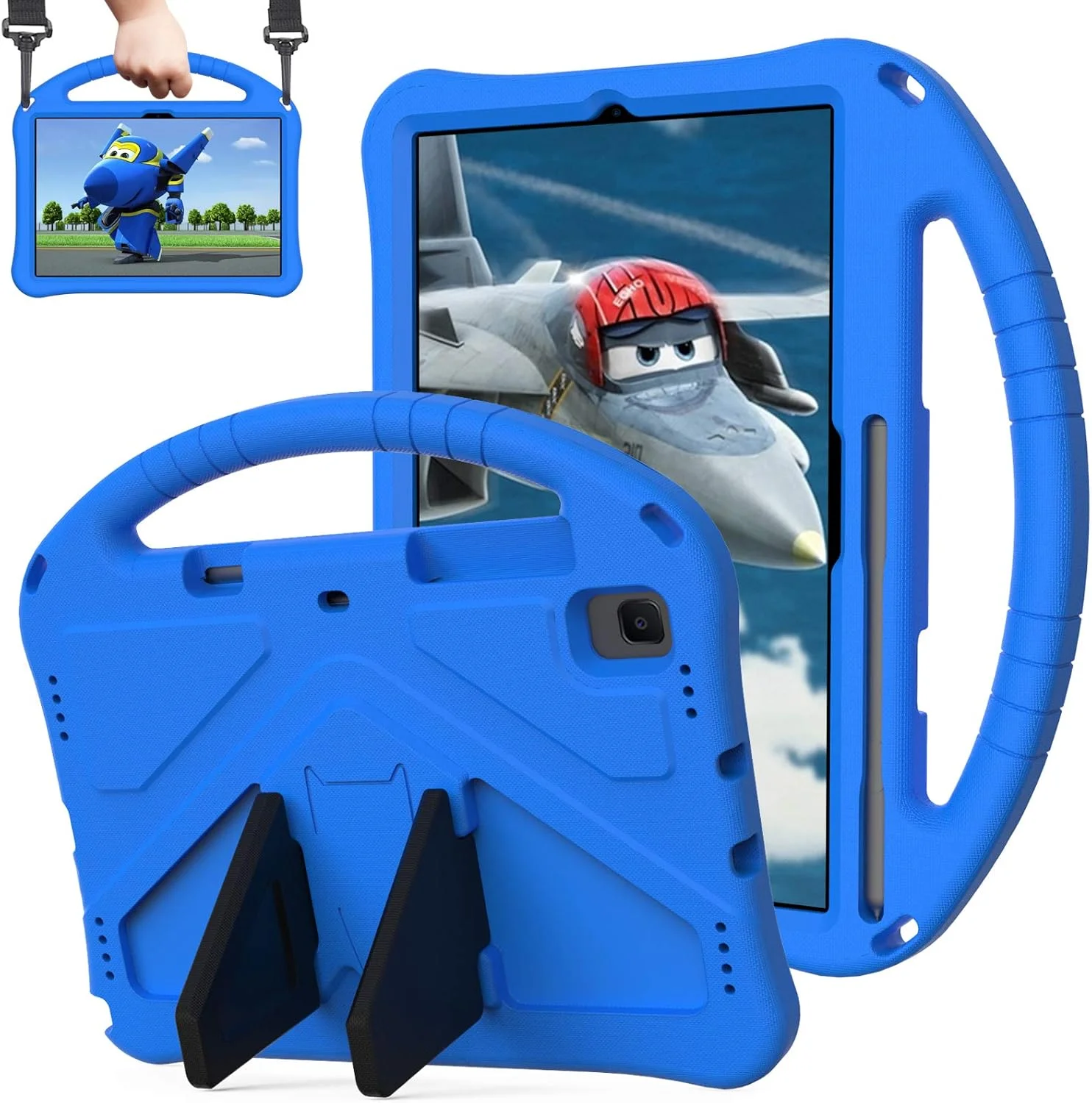 کیف کودکانه QYiiD برای گلکسی تب S6 لایت 10.4 اینچ 2020 SM-P610/P615، محافظ سبک وزن و ضد ضربه با پایه دسته تاشو و بند شانه ای، کیف کودکانه برای گلکسی تب S6 لایت 10.4 اینچ، آبی کیف کودکانه QYiiD برای گلکسی تب S6 لایت 10.4 اینچ 2020 SM-P610/P615، محافظ سبک وزن و ضد ضربه با پایه دسته تاشو و بند شانه ای، کیف کودکانه برای گلکسی تب S6 لایت 10.4 اینچ، آبی