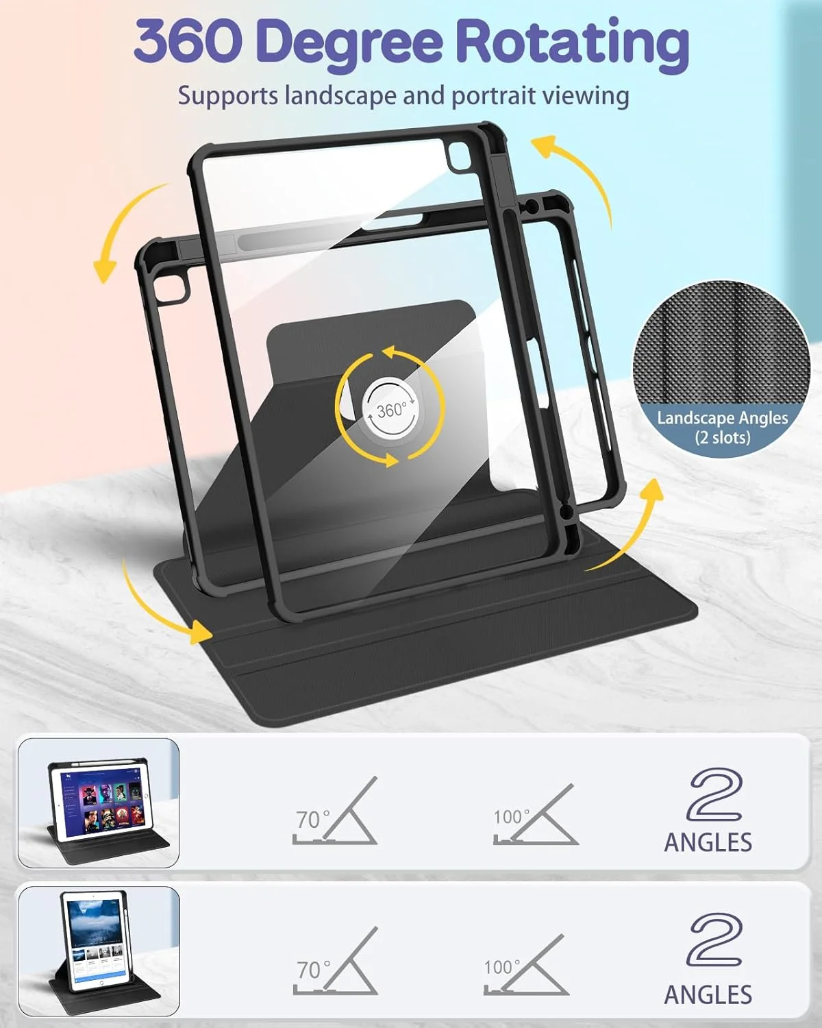 کاور تبلت Uppuppy مناسب برای آیپد نسل 9/8/7 با سایز 10.2 اینچ، مدل Folio به همراه جای قلم، طرح گل، مناسب دختران و نوجوانان، دارای استند چرخان برای آیپد 7/8/9 اپل (2021/2020/2019) کاور تبلت Uppuppy مناسب برای آیپد نسل 9/8/7 با سایز 10.2 اینچ، مدل Folio به همراه جای قلم، طرح گل، مناسب دختران و نوجوانان، دارای استند چرخان برای آیپد 7/8/9 اپل (2021/2020/2019)