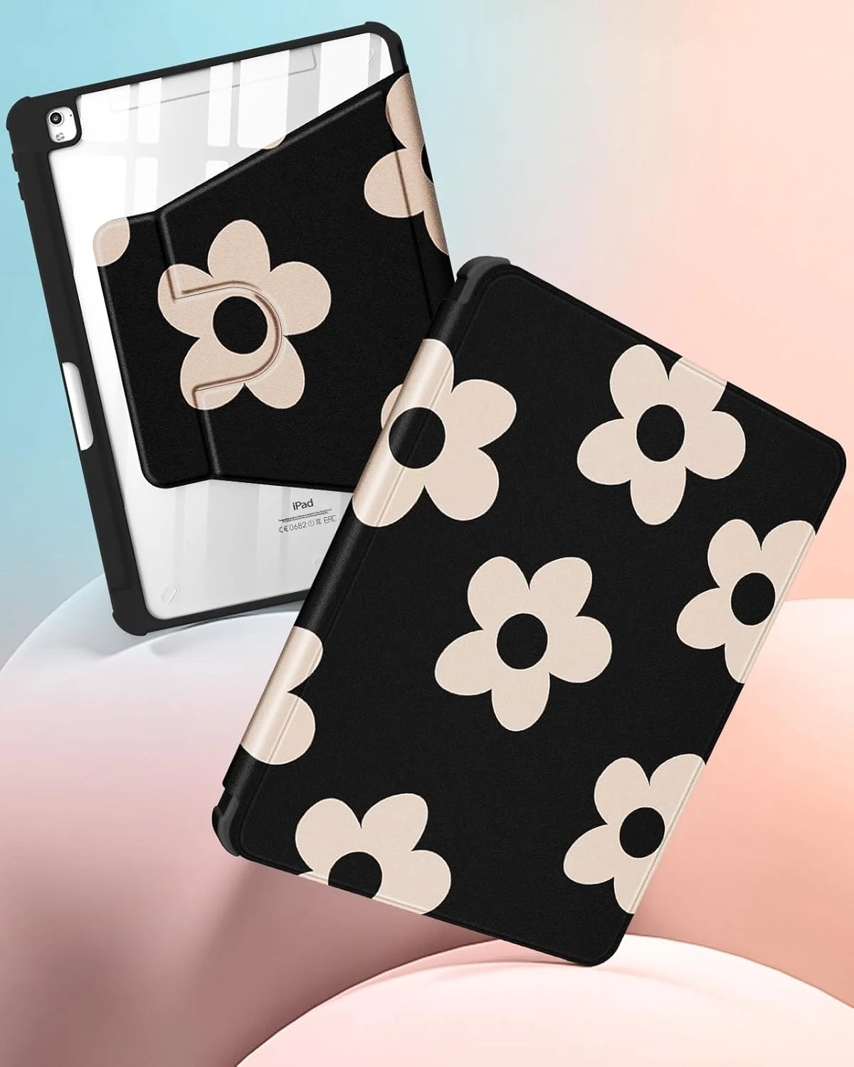 Uppuppy for iPad 9th/8th/7th Generation Case 10.2 Inch Folio Cover with Pencil Holder Cute Women Girls Kids Flowers Girly Floral Teens Kawaii Rotating Stand for Apple iPad 7/8/9 (2021/2020/2019) Uppuppy for iPad 9th/8th/7th Generation Case 10.2 Inch Folio Cover with Pencil Holder Cute Women Girls Kids Flowers Girly Floral Teens Kawaii Rotating Stand for Apple iPad 7/8/9 (2021/2020/2019)