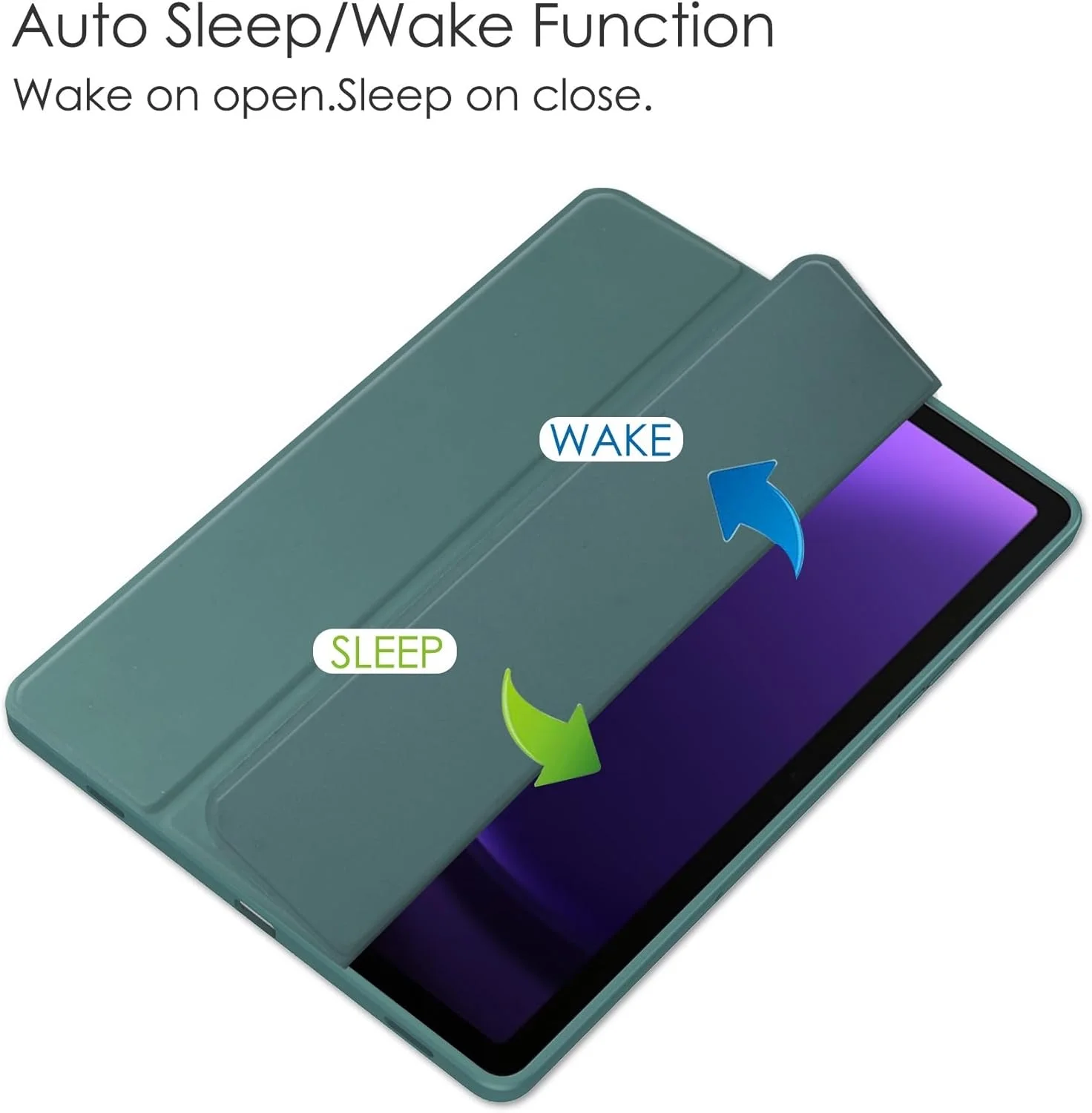 کیف تبلت هوشمند سه تایی، سازگار با تبلت سامسونگ گلکسی تب S9 FE 11 اینچ SM-X510/SM-X516، کیف محافظ پشتی شفاف باریک TPU با جای مدادی و پوشش ضد ضربه کیف تبلت هوشمند سه تایی، سازگار با تبلت سامسونگ گلکسی تب S9 FE 11 اینچ SM-X510/SM-X516، کیف محافظ پشتی شفاف باریک TPU با جای مدادی و پوشش ضد ضربه