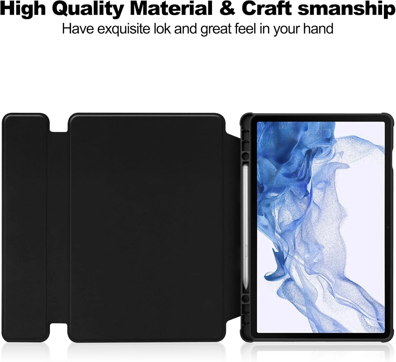 کیف هوشمند محافظ تبلت سازگار با تبلت سامسونگ گلکسی تب S9 11 اینچی با کیبورد بی سیم جداشدنی، جای قلم S و پوشش TPU نرم سازگار با Visualiz کیف هوشمند محافظ تبلت سازگار با تبلت سامسونگ گلکسی تب S9 11 اینچی با کیبورد بی سیم جداشدنی، جای قلم S و پوشش TPU نرم سازگار با Visualiz