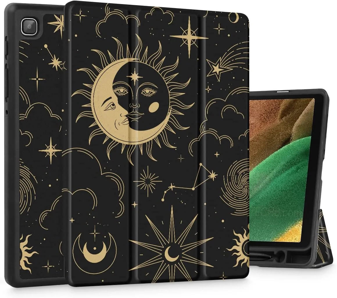 کاور تبلت Tuiklol مناسب برای تبلت سامسونگ گلکسی تب A7 Lite 8.7 اینچ مدل 2021 SM-T220 T225 T227 با جای قلم S-Pen داخلی، محافظ TPU با روکش سخت برای تبلت Tab A7 Lite 7.8 اینچ، روکش هوشمند، طرح ماه و ستاره کاور تبلت Tuiklol مناسب برای تبلت سامسونگ گلکسی تب A7 Lite 8.7 اینچ مدل 2021 SM-T220 T225 T227 با جای قلم S-Pen داخلی، محافظ TPU با روکش سخت برای تبلت Tab A7 Lite 7.8 اینچ، روکش هوشمند، طرح ماه و ستاره