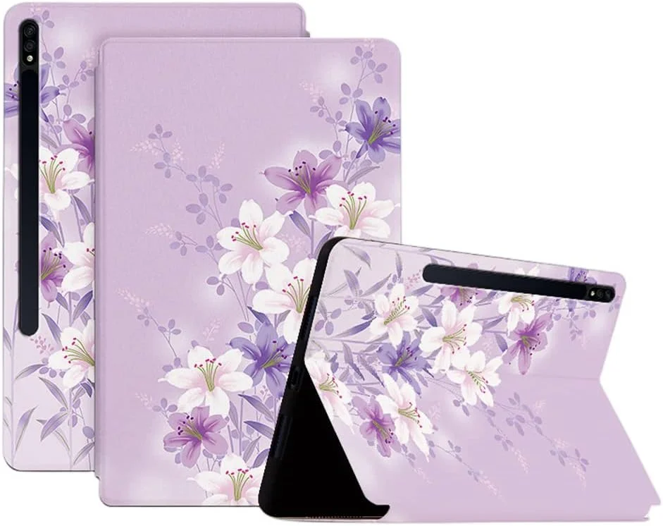 کیف تبلت گلهای نفیس MEOORHE برای Samsung Galaxy S8 S7 Plus FE S6 Lite (11 12.4 10.4 اینچ) قاب گلدار باریک با قابلیت تنظیم زاویه (بنفش، S8 Plus 2022 12.4 X800) کیف تبلت گلهای نفیس MEOORHE برای Samsung Galaxy S8 S7 Plus FE S6 Lite (11 12.4 10.4 اینچ) قاب گلدار باریک با قابلیت تنظیم زاویه (بنفش، S8 Plus 2022 12.4 X800)