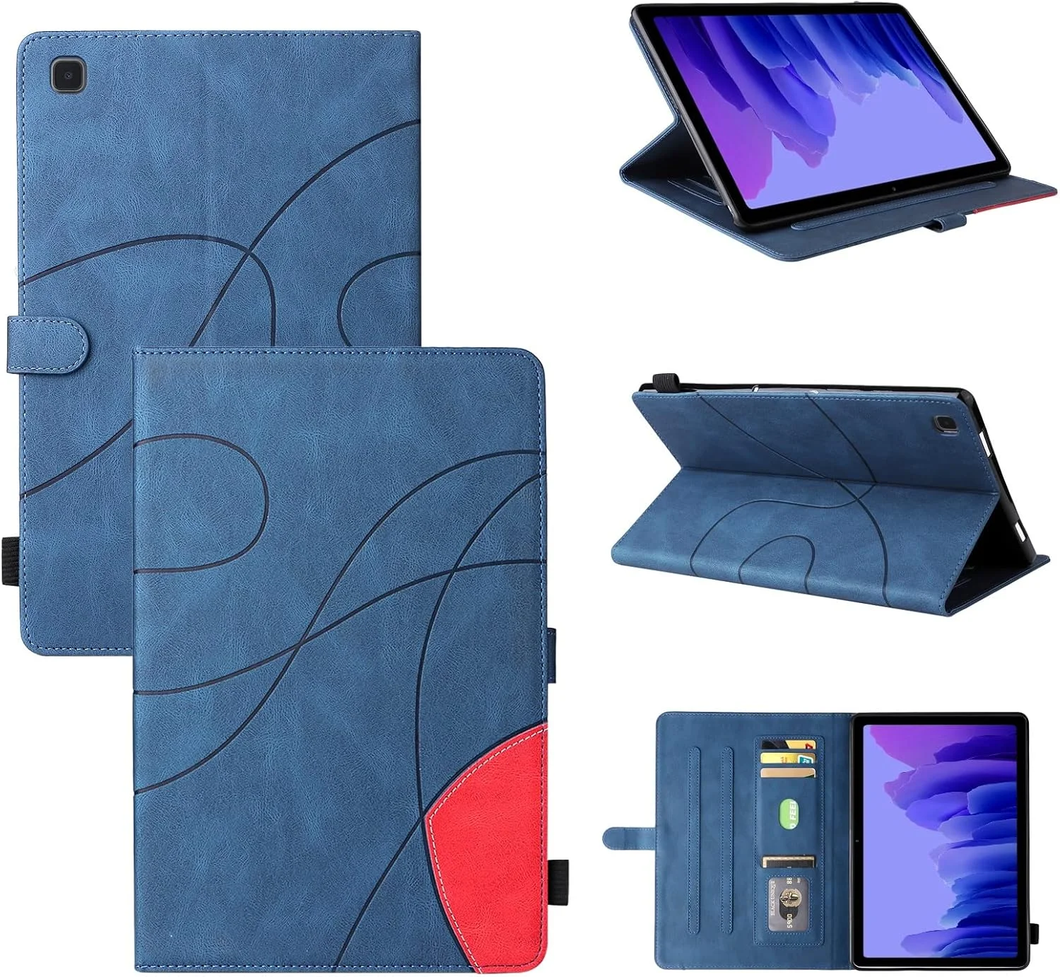 کیف محافظ تبلت چرمی PU هوشمند، کیف تبلت تاشو با قابلیت خواب/بیداری خودکار سازگار با تبلت سامسونگ گلکسی تب A7 10.4 اینچ 2020 (SM-T500/T505/T507) لوازم جانبی تبلت کیف محافظ تبلت چرمی PU هوشمند، کیف تبلت تاشو با قابلیت خواب/بیداری خودکار سازگار با تبلت سامسونگ گلکسی تب A7 10.4 اینچ 2020 (SM-T500/T505/T507) لوازم جانبی تبلت