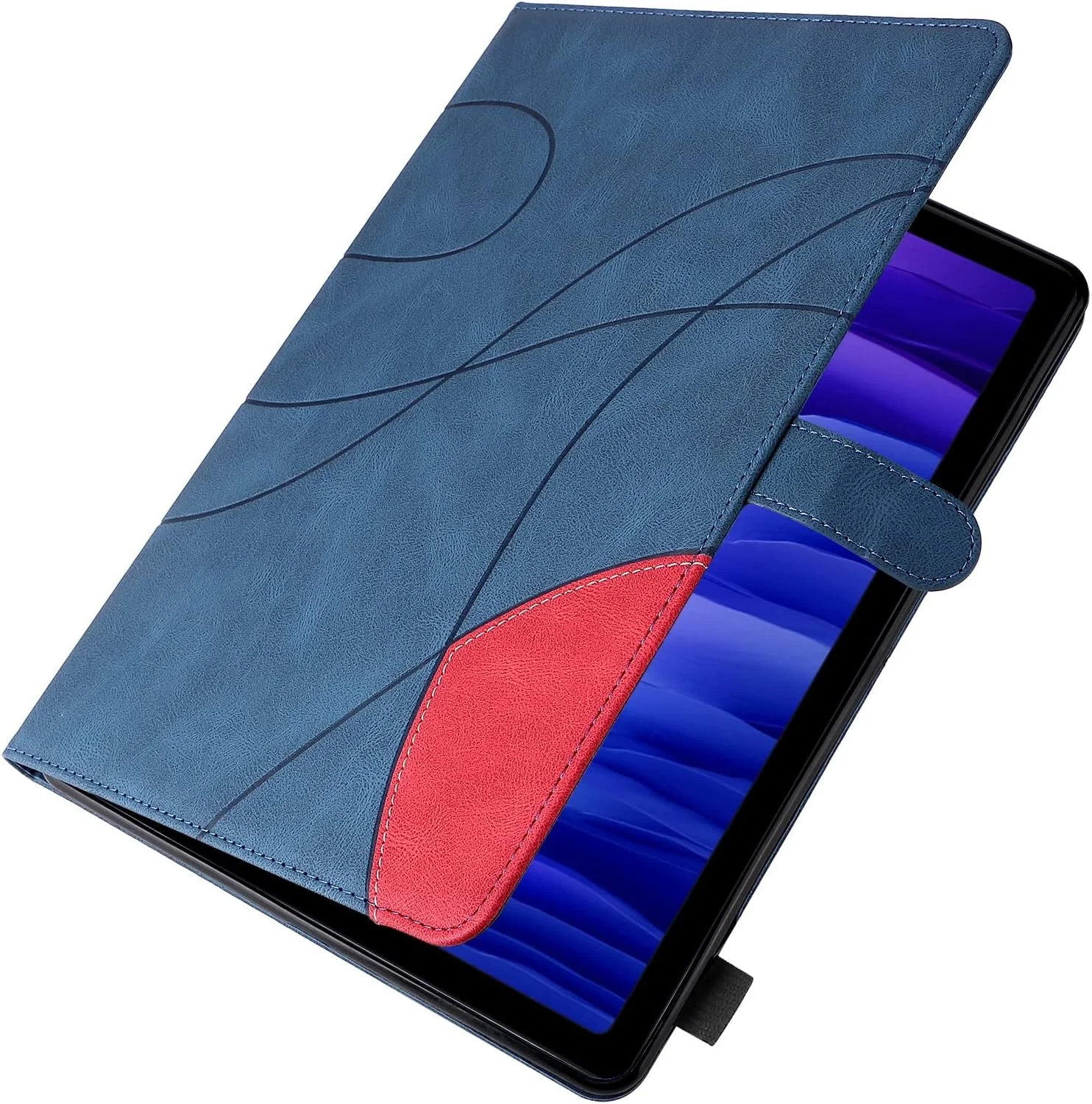 کیف محافظ تبلت چرمی PU هوشمند، کیف تبلت تاشو با قابلیت خواب/بیداری خودکار سازگار با تبلت سامسونگ گلکسی تب A7 10.4 اینچ 2020 (SM-T500/T505/T507) لوازم جانبی تبلت