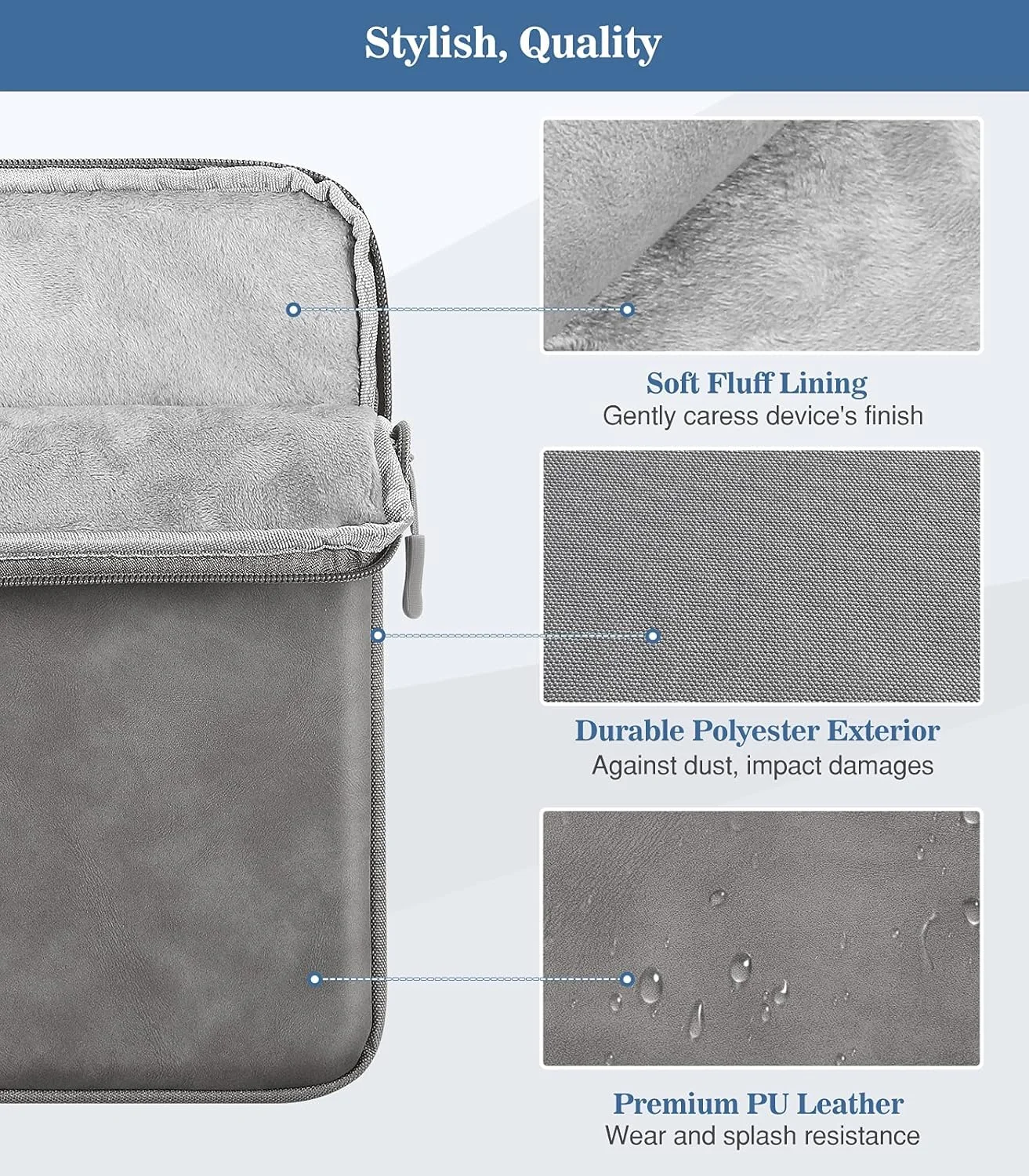 کیف محافظ تبلت 9-11 اینچی TERRIFI مناسب برای آیپد پرو 11 2021-2018، آیپد ایر 5/4 10.9، آیپد 10.2، گلکسی تب A8 10.5/تب S8 11 اینچ، سرفیس گو 2/1، کیف محافظ با جیب، خاکستری کیف محافظ تبلت 9-11 اینچی TERRIFI مناسب برای آیپد پرو 11 2021-2018، آیپد ایر 5/4 10.9، آیپد 10.2، گلکسی تب A8 10.5/تب S8 11 اینچ، سرفیس گو 2/1، کیف محافظ با جیب، خاکستری