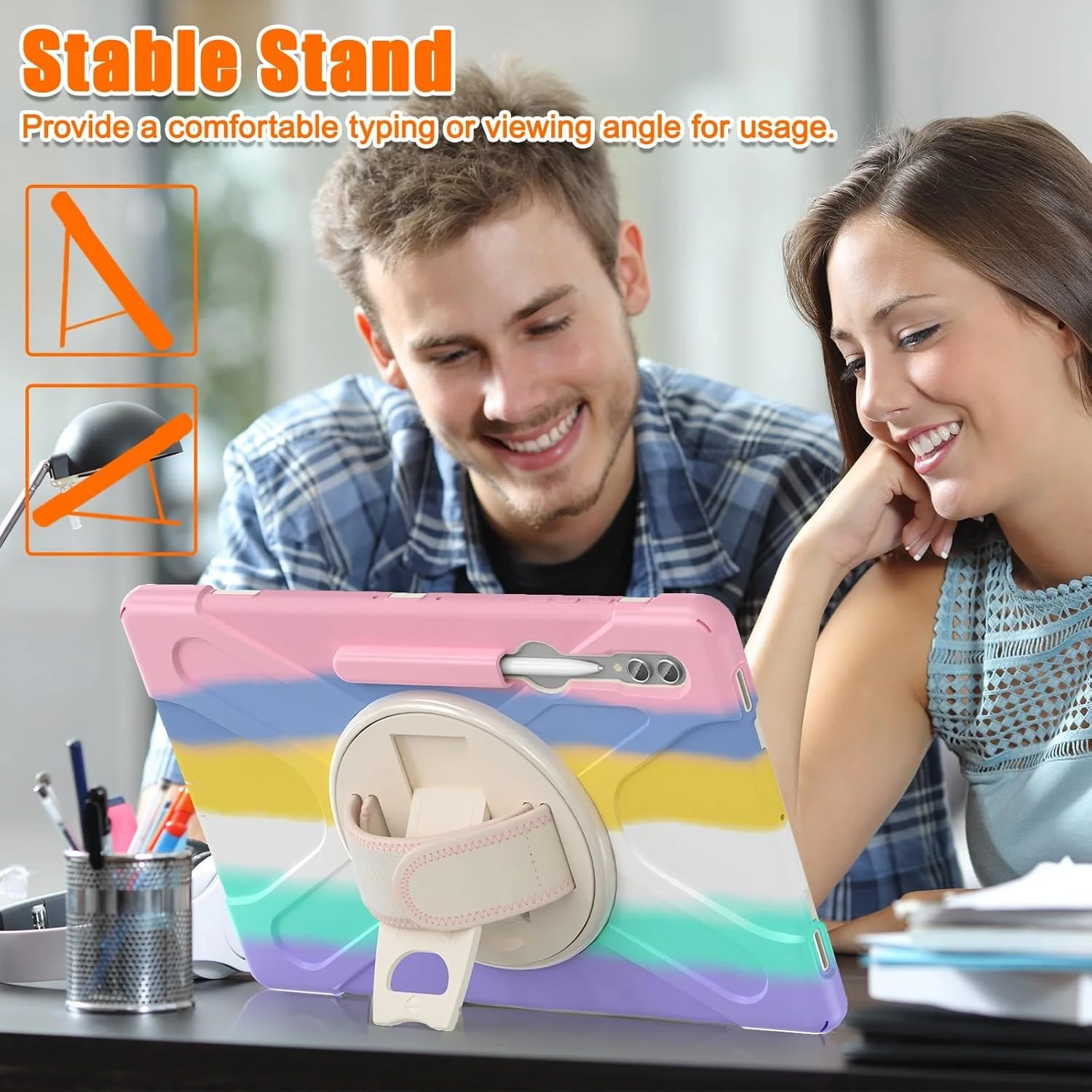 کیف تبلت مسافرتی سازگار با سامسونگ گلکسی تب S9 Ultra 5G 14.6 اینچ 2023 (SM-X910/X916B/X918U)، کیف محافظ مقاوم در برابر ضربه با جای قلم، بند شانه کیف تبلت مسافرتی سازگار با سامسونگ گلکسی تب S9 Ultra 5G 14.6 اینچ 2023 (SM-X910/X916B/X918U)، کیف محافظ مقاوم در برابر ضربه با جای قلم، بند شانه