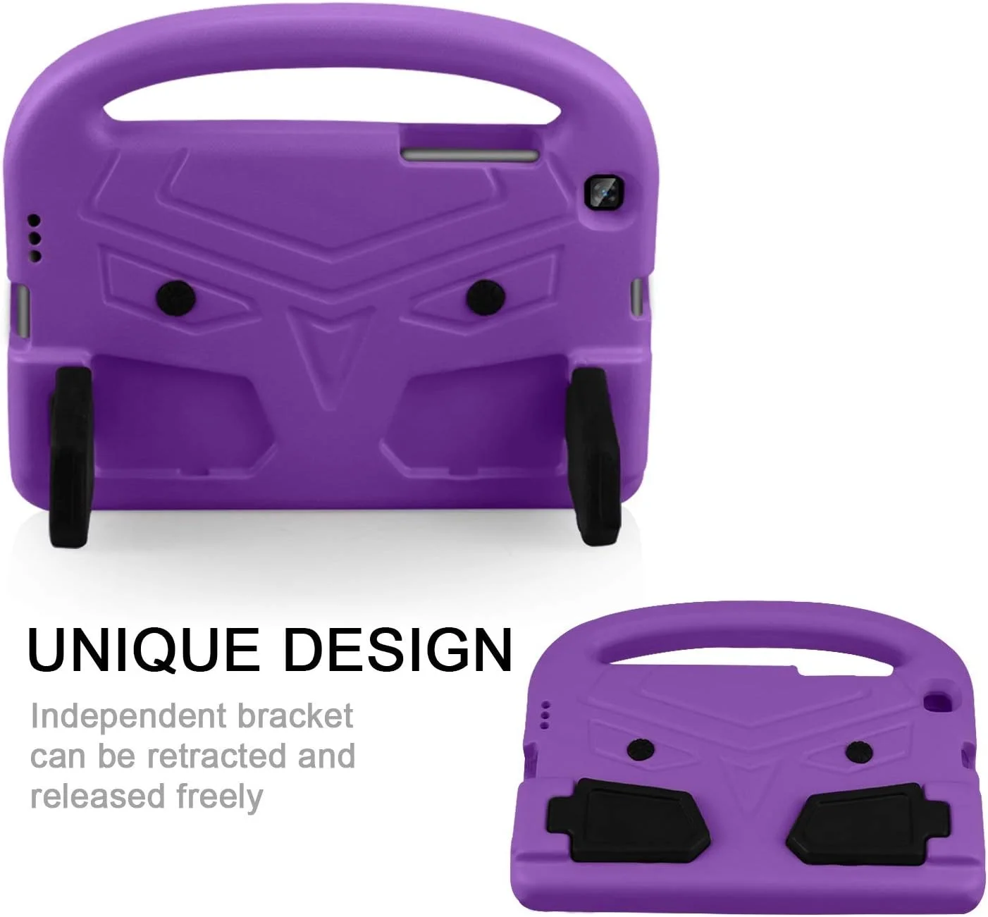 محافظ تبلت، قاب تبلت سازگار با سامسونگ گلکسی تب 8.0 T290/T295، قاب سیلیکونی سازگار با کودکان، ضد ضربه، سبک وزن، دارای پایه و دسته محافظ تبلت، قاب تبلت سازگار با سامسونگ گلکسی تب 8.0 T290/T295، قاب سیلیکونی سازگار با کودکان، ضد ضربه، سبک وزن، دارای پایه و دسته