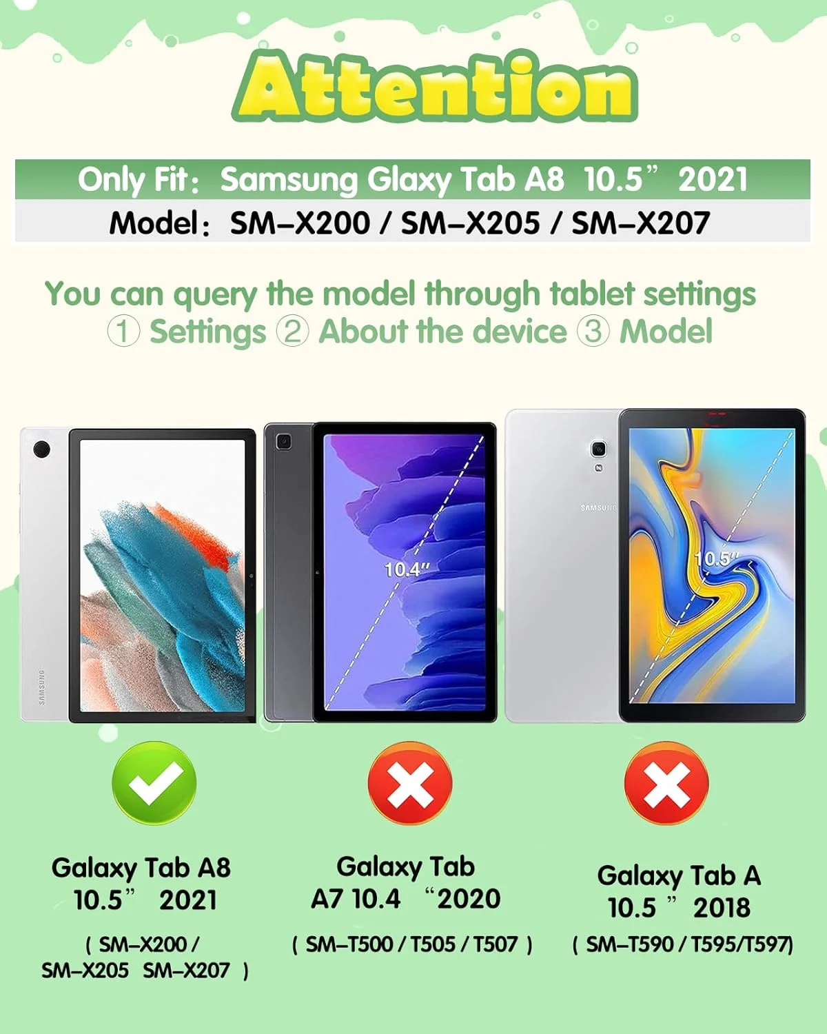 کاور SurgeCraft برای تبلت سامسونگ گلکسی تب A8 10.5 اینچ - کاور زیبا دخترانه پسرانه طرح فانتزی زنانه با بند و پایه نگهدارنده سیلیکونی نرم برای تبلت سامسونگ A8 مدل SM-X200/X205/X207 کاور SurgeCraft برای تبلت سامسونگ گلکسی تب A8 10.5 اینچ - کاور زیبا دخترانه پسرانه طرح فانتزی زنانه با بند و پایه نگهدارنده سیلیکونی نرم برای تبلت سامسونگ A8 مدل SM-X200/X205/X207