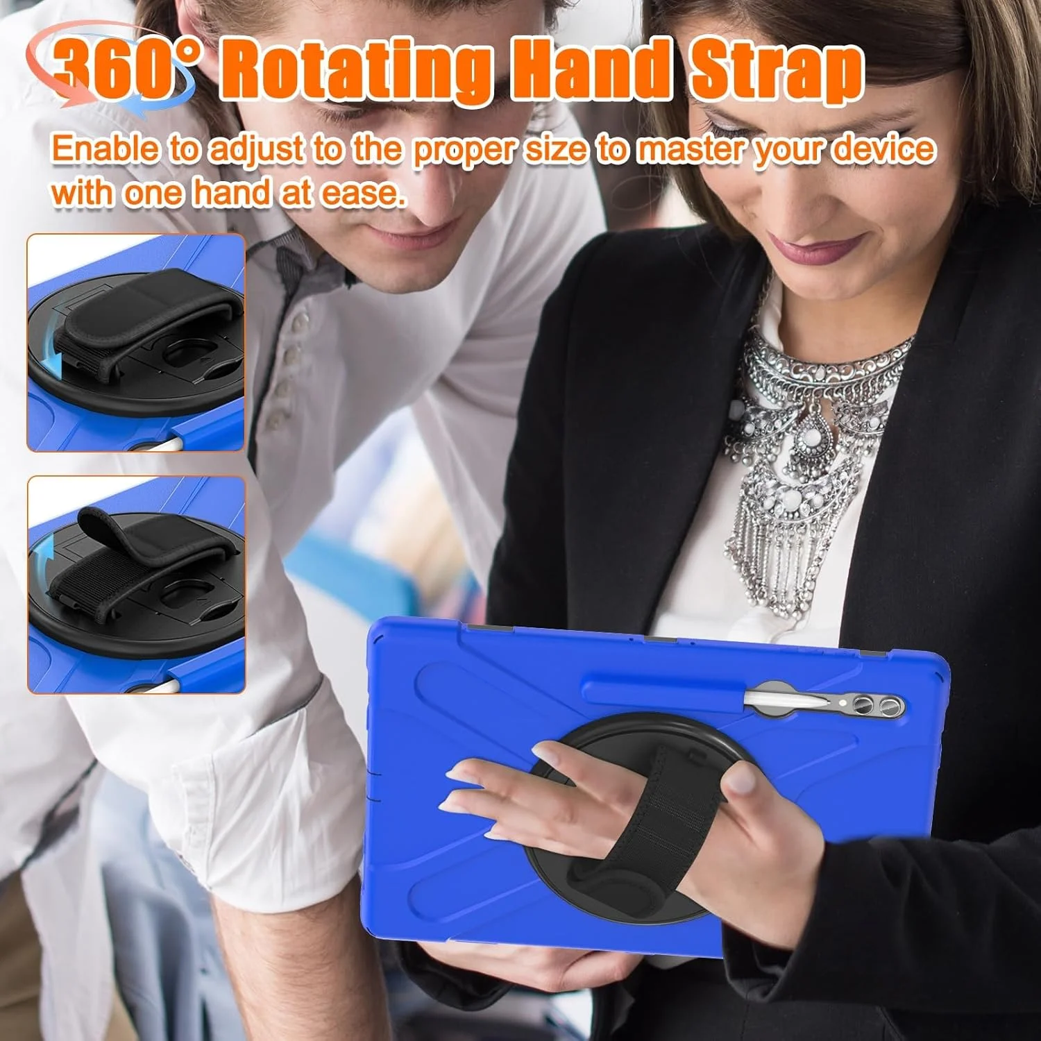 کیف تبلت سازگار با تبلت سامسونگ گلکسی تب S9 Ultra 5G سایز 14.6 اینچ مدل 2023 (SM-X910/X916B/X918U)، کیف محافظ سنگین و مقاوم در برابر ضربه با جای قلم و بند شانه کیف تبلت سازگار با تبلت سامسونگ گلکسی تب S9 Ultra 5G سایز 14.6 اینچ مدل 2023 (SM-X910/X916B/X918U)، کیف محافظ سنگین و مقاوم در برابر ضربه با جای قلم و بند شانه