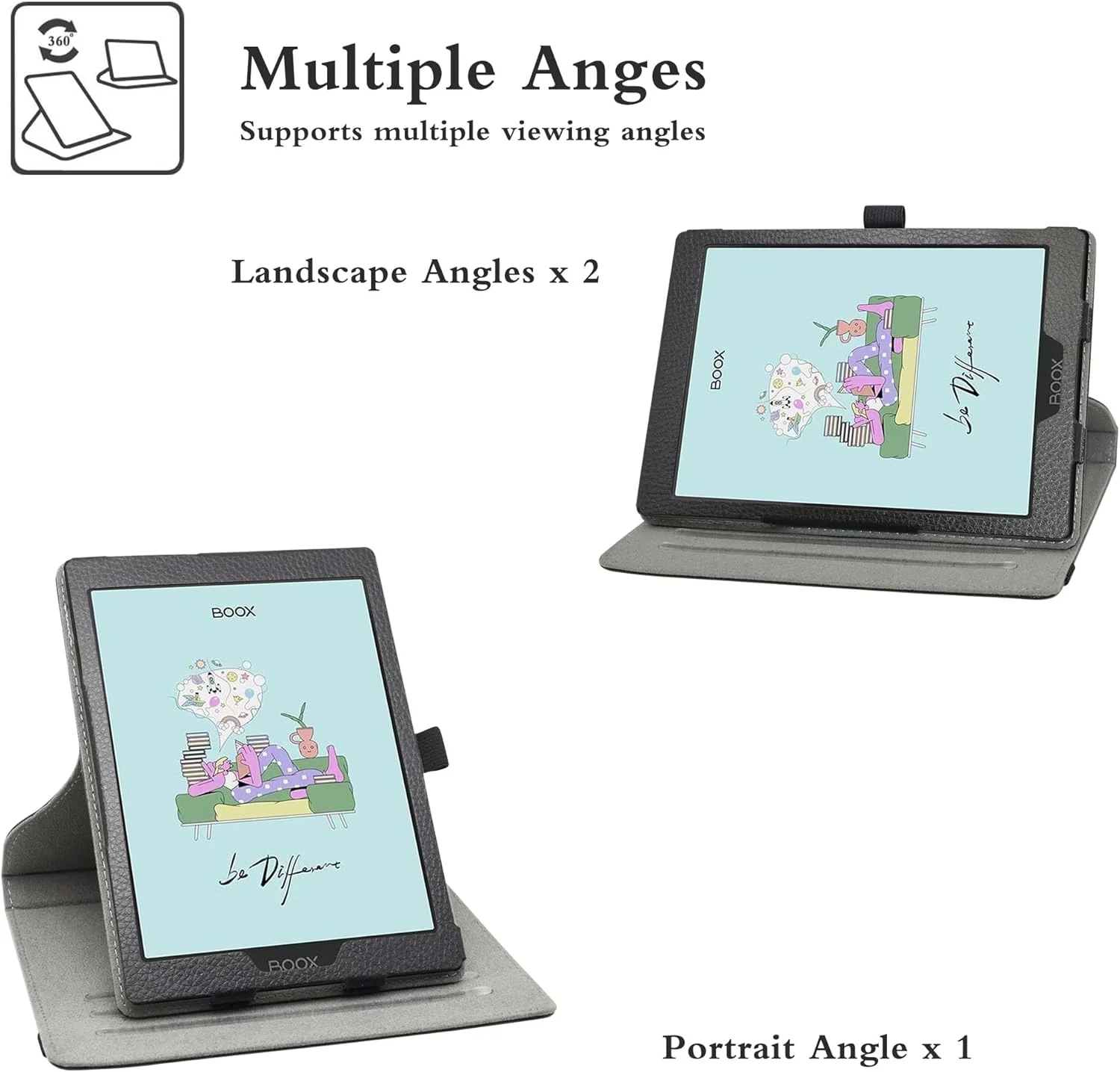 کیف چرخشی 360 درجه Bige مناسب برای BOOX Tab Mini C، با طرح زیبا، مناسب برای تبلت BOOX Tab Mini C 7.8 اینچی کیف چرخشی 360 درجه Bige مناسب برای BOOX Tab Mini C، با طرح زیبا، مناسب برای تبلت BOOX Tab Mini C 7.8 اینچی