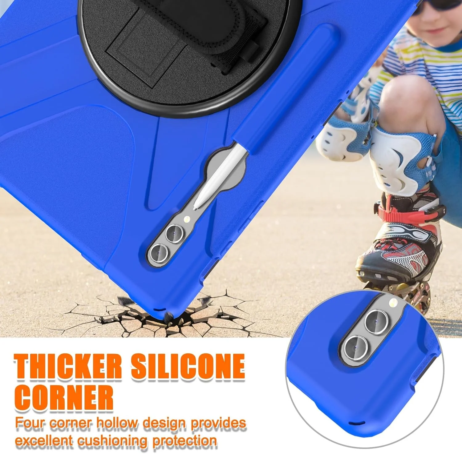 کیف تبلت سازگار با تبلت سامسونگ گلکسی تب S9 Ultra 5G سایز 14.6 اینچ مدل 2023 (SM-X910/X916B/X918U)، کیف محافظ سنگین و مقاوم در برابر ضربه با جای قلم و بند شانه کیف تبلت سازگار با تبلت سامسونگ گلکسی تب S9 Ultra 5G سایز 14.6 اینچ مدل 2023 (SM-X910/X916B/X918U)، کیف محافظ سنگین و مقاوم در برابر ضربه با جای قلم و بند شانه