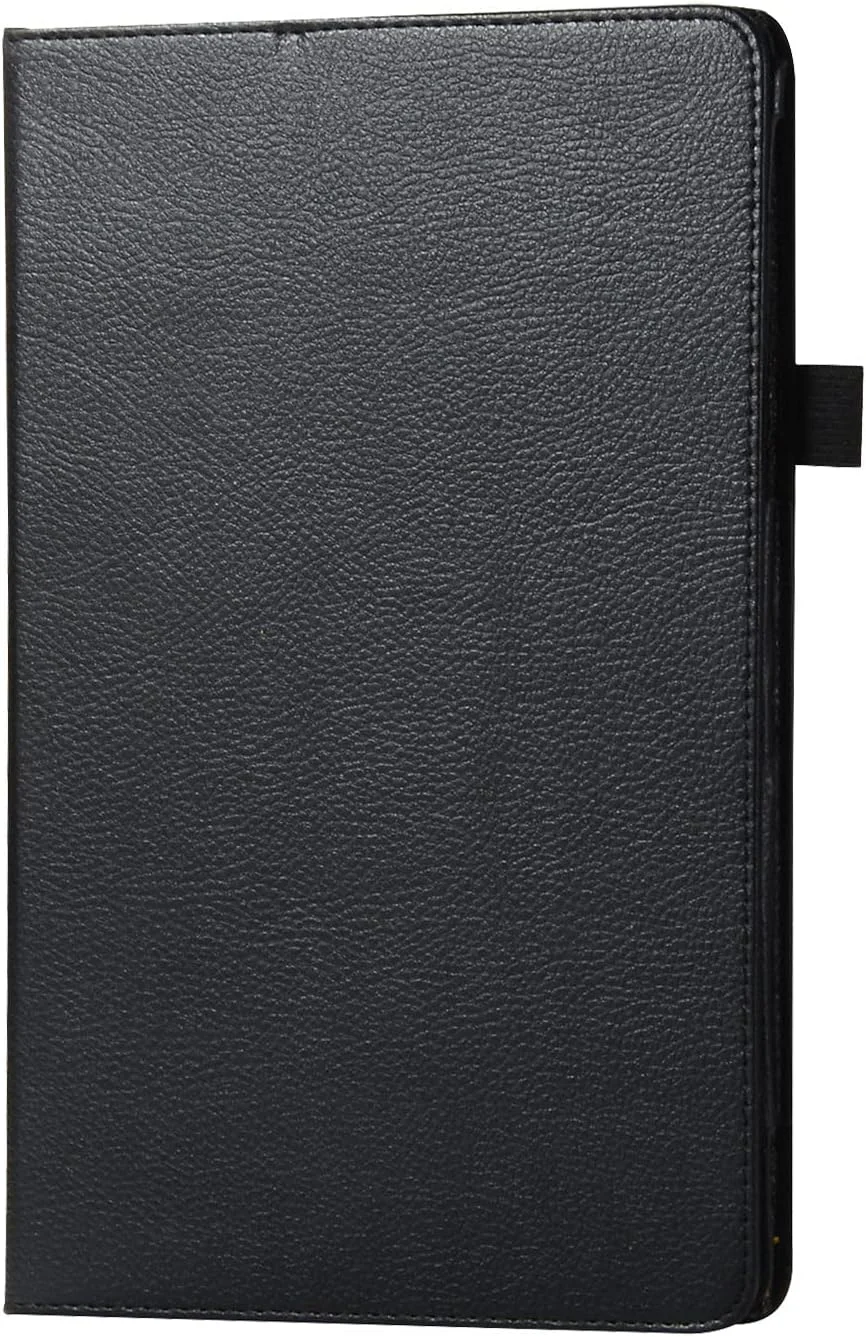 کیف تبلت چرمی بافت دار برای سامسونگ گلکسی A 10.1 2016 SM-P580 و SM-P585، محافظ باریک تاشو با قابلیت استند و ضد ضربه به همراه جای قلم (مشکی) کیف تبلت چرمی بافت دار برای سامسونگ گلکسی A 10.1 2016 SM-P580 و SM-P585، محافظ باریک تاشو با قابلیت استند و ضد ضربه به همراه جای قلم (مشکی)