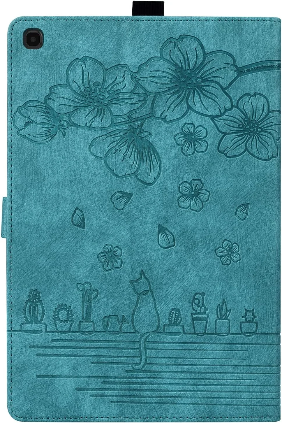 کاور ساکتاپی برای تبلت سامسونگ گلکسی تب S5e 10.5 اینچ 2019 مدل SM-T720/SM-T725، جلد محافظ چرمی PU برای گلکسی تب S5e 10.5، کیف تبلت کیف پول دارنده مداد برای سامسونگ تب S5e 2019، سبز روشن