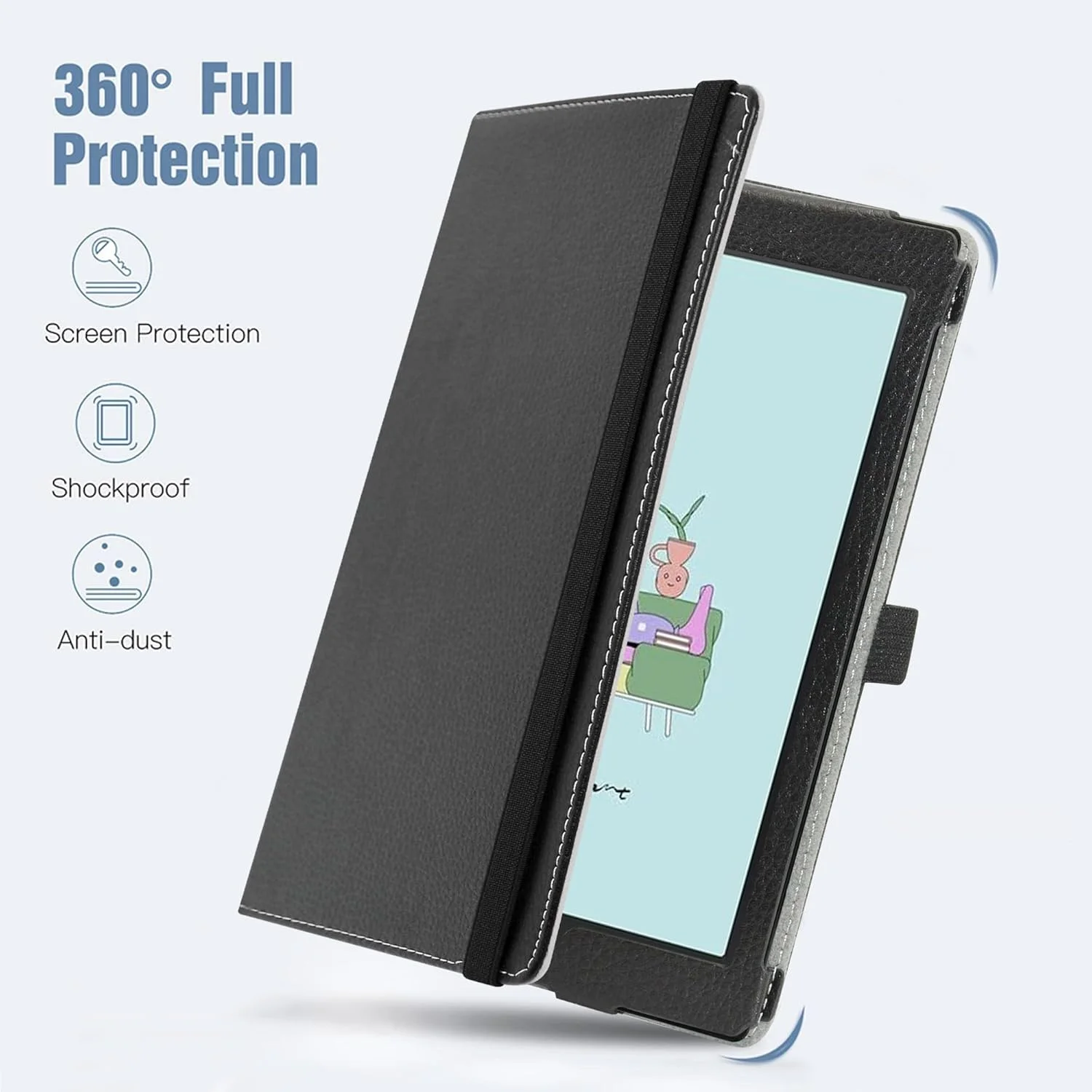 کیف چرخشی 360 درجه Bige مناسب برای BOOX Tab Mini C، با طرح زیبا، مناسب برای تبلت BOOX Tab Mini C 7.8 اینچی کیف چرخشی 360 درجه Bige مناسب برای BOOX Tab Mini C، با طرح زیبا، مناسب برای تبلت BOOX Tab Mini C 7.8 اینچی