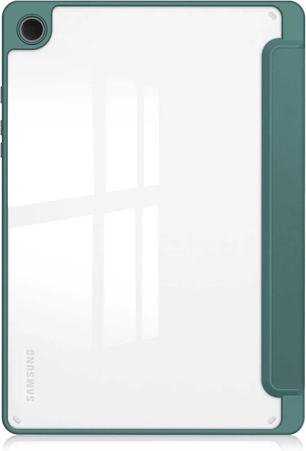 کاور هوشمند تبلت سه تایی سازگار با تبلت سامسونگ گلکسی تب A9 پلاس 11 اینچ SM-X210/216/X218، کاور محافظ باریک و شفاف TPU با پایه و جای مدادی، ضد ضربه، با قابلیت بیدار شدن/خواب خودکار. سبز تیره کاور هوشمند تبلت سه تایی سازگار با تبلت سامسونگ گلکسی تب A9 پلاس 11 اینچ SM-X210/216/X218، کاور محافظ باریک و شفاف TPU با پایه و جای مدادی، ضد ضربه، با قابلیت بیدار شدن/خواب خودکار. سبز تیره