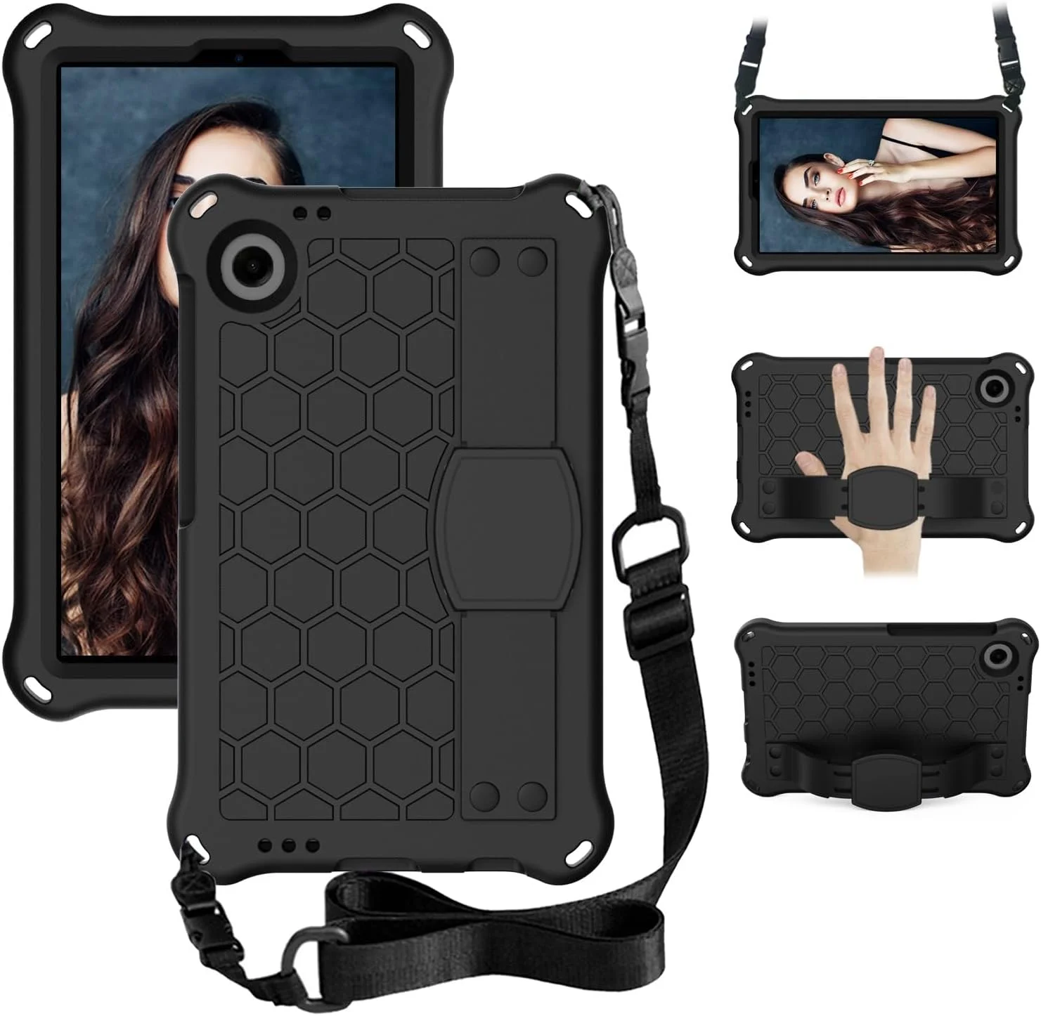 کیف تبلت مسافرتی سازگار با تبلت سامسونگ گلکسی تب A9 8.7 اینچی 2023 SM-X110/X115، کیف محافظ EVA سبک وزن و مقاوم در برابر ضربه با دسته کیف تبلت مسافرتی سازگار با تبلت سامسونگ گلکسی تب A9 8.7 اینچی 2023 SM-X110/X115، کیف محافظ EVA سبک وزن و مقاوم در برابر ضربه با دسته