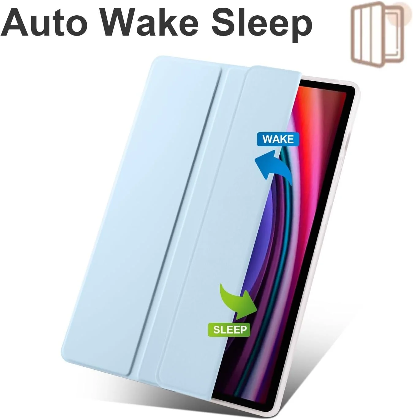 کاور شفاف تبلت سازگار با تبلت سامسونگ گلکسی تب A8 (2021) 10.5 اینچ مدل SM-X200/X205U، کاور باریک TPU با قابلیت بیدار/خواب خودکار، کاور محافظ سبک وزن هوشمند با جای مدادی، کاور ضد ضربه. آبی کاور شفاف تبلت سازگار با تبلت سامسونگ گلکسی تب A8 (2021) 10.5 اینچ مدل SM-X200/X205U، کاور باریک TPU با قابلیت بیدار/خواب خودکار، کاور محافظ سبک وزن هوشمند با جای مدادی، کاور ضد ضربه. آبی