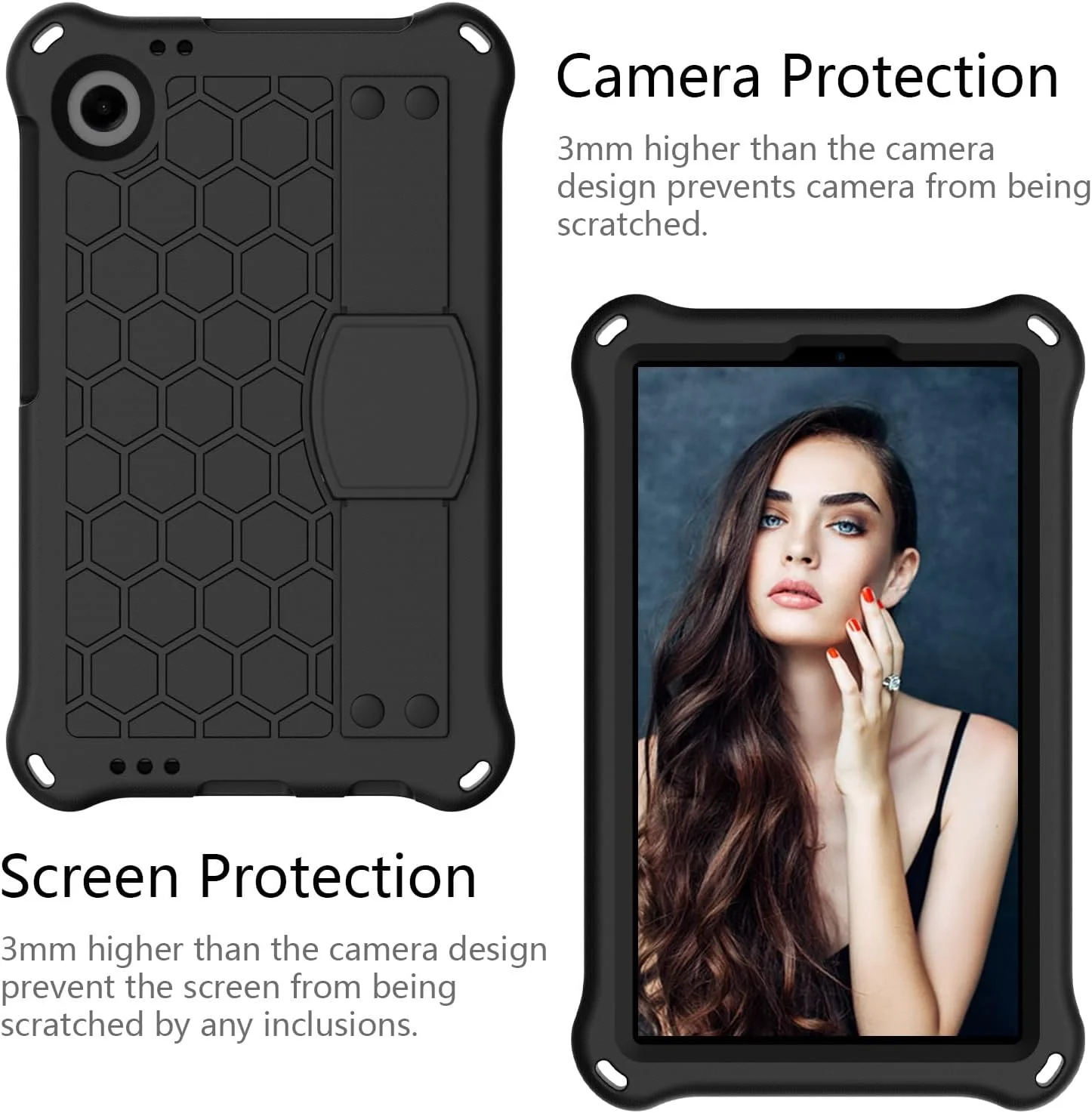 کیف تبلت مسافرتی سازگار با تبلت سامسونگ گلکسی تب A9 8.7 اینچی 2023 SM-X110/X115، کیف محافظ EVA سبک وزن و مقاوم در برابر ضربه با دسته کیف تبلت مسافرتی سازگار با تبلت سامسونگ گلکسی تب A9 8.7 اینچی 2023 SM-X110/X115، کیف محافظ EVA سبک وزن و مقاوم در برابر ضربه با دسته