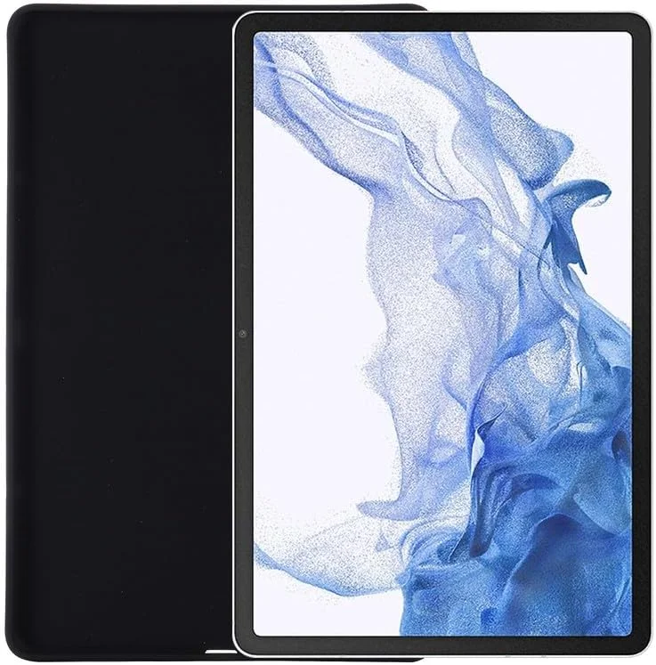 کاور تبلت Nikaque برای سامسونگ گلکسی تب S9 Ultra 14.6 اینچ X910/ X916B، کاور سیلیکونی مایع، ژل نرم و انعطاف پذیر، محافظ باریک و ضد ضربه، مشکی