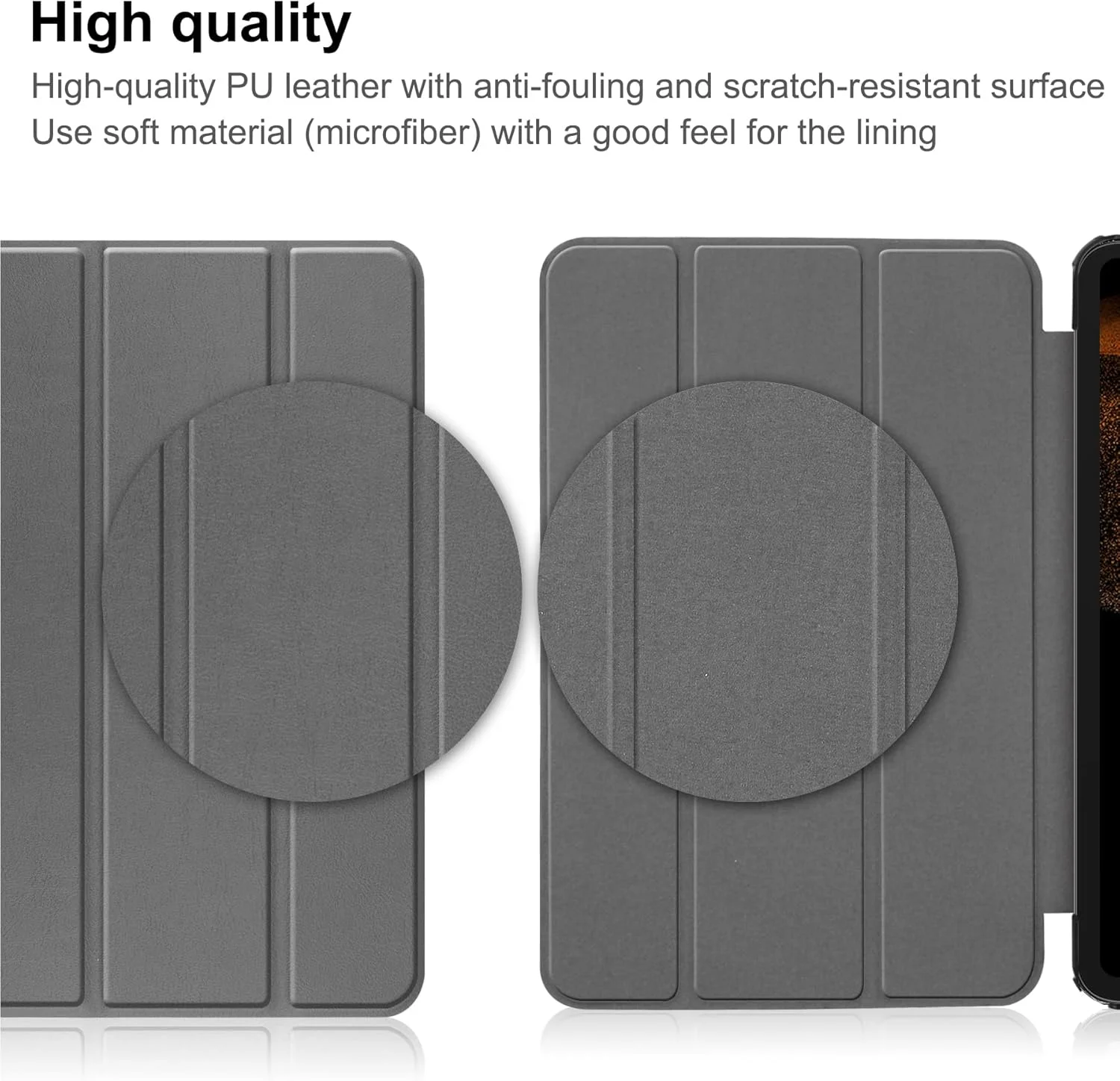 کیف تبلت RanTuo برای Samsung Galaxy Tab S8 Ultra، چرم PU، سبک و نازک، ضد آب، ضد گرد و غبار، کیف محافظ ضد افتادن برای Samsung Galaxy Tab S8 Ultra (خاکستری) کیف تبلت RanTuo برای Samsung Galaxy Tab S8 Ultra، چرم PU، سبک و نازک، ضد آب، ضد گرد و غبار، کیف محافظ ضد افتادن برای Samsung Galaxy Tab S8 Ultra (خاکستری)