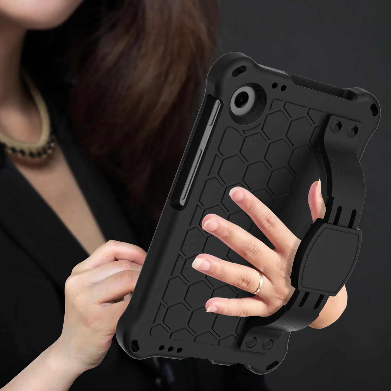 کیف تبلت مسافرتی سازگار با تبلت سامسونگ گلکسی تب A9 8.7 اینچ 2023 SM-X110/X115، کیف محافظ کودکانه، مقاوم، سبک وزن، EVA ضد ضربه با دسته کیف تبلت مسافرتی سازگار با تبلت سامسونگ گلکسی تب A9 8.7 اینچ 2023 SM-X110/X115، کیف محافظ کودکانه، مقاوم، سبک وزن، EVA ضد ضربه با دسته