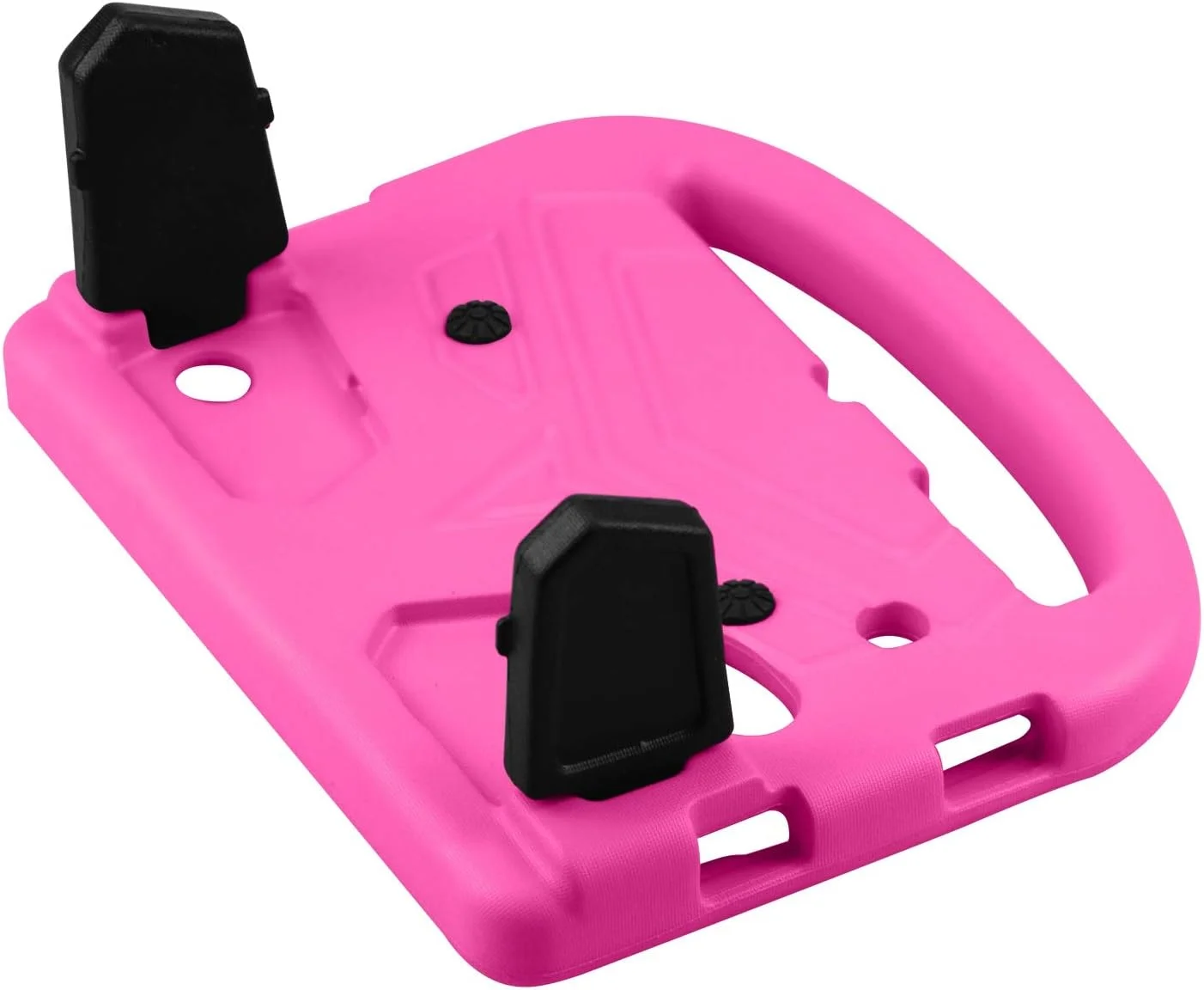 محافظ تبلت سازگار با سامسونگ گلکسی تب A T385/T380 (2017)، قاب سیلیکونی مناسب کودکان، ضد ضربه، سبک وزن، دارای استند و دسته محافظ تبلت سازگار با سامسونگ گلکسی تب A T385/T380 (2017)، قاب سیلیکونی مناسب کودکان، ضد ضربه، سبک وزن، دارای استند و دسته