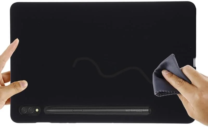 کاور تبلت Nikaque برای سامسونگ گلکسی تب S9 Ultra 14.6 اینچ X910/ X916B، کاور سیلیکونی مایع، ژل نرم و انعطاف پذیر، محافظ باریک و ضد ضربه، مشکی