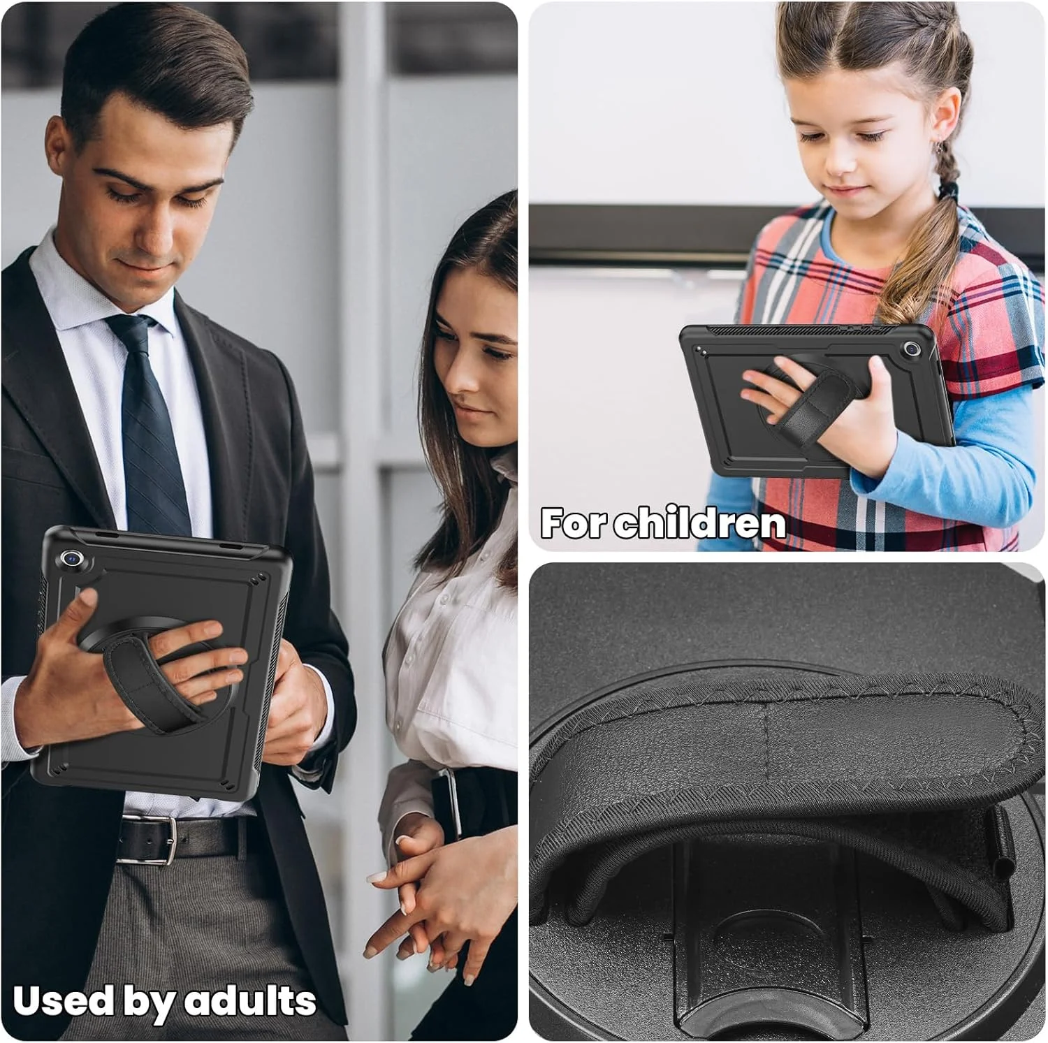 کاور محافظ تبلت سامسونگ گلکسی تب A9 پلاس 11 اینچ 2023 مدل ZenRich، مقاوم با محافظ صفحه نمایش، دارای استند چرخان 360 درجه/بند دستی/نگهدارنده قلم، مشکی کاور محافظ تبلت سامسونگ گلکسی تب A9 پلاس 11 اینچ 2023 مدل ZenRich، مقاوم با محافظ صفحه نمایش، دارای استند چرخان 360 درجه/بند دستی/نگهدارنده قلم، مشکی