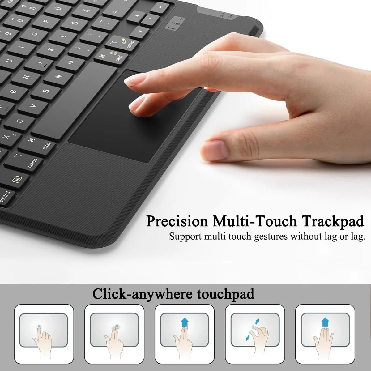 【فارسی】کیبورد جادویی جداشدنی برای تبلت 14.6 اینچی سامسونگ گلکسی تب S10 Ultra/S9 Ultra/S8 Ultra، کاور کیبورد بلوتوثی مغناطیسی سامسونگ تب با پایه، ترک‌پد چند لمسی، نور پس‌زمینه 7 رنگ