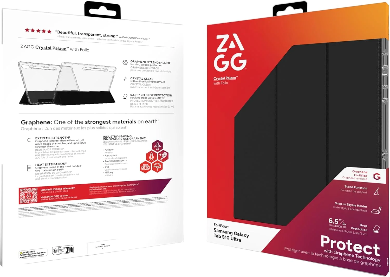 کیف تبلت سامسونگ گلکسی تب S10 Ultra ZAGG مدل Crystal Palace Folio – شفاف کریستالی، فوقالعاده باریک، محافظت در برابر سقوط از ارتفاع 2 متر، تقویت شده با گرافن، ضد زردی، دارای جای قلم، ساخته شده از مواد بازیافتی کیف تبلت سامسونگ گلکسی تب S10 Ultra ZAGG مدل Crystal Palace Folio – شفاف کریستالی، فوقالعاده باریک، محافظت در برابر سقوط از ارتفاع 2 متر، تقویت شده با گرافن، ضد زردی، دارای جای قلم، ساخته شده از مواد بازیافتی