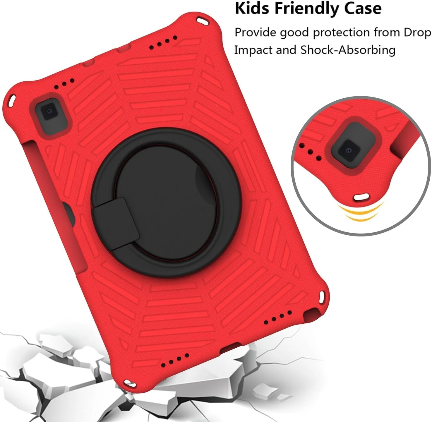 کیف تبلت سازگار با تبلت سامسونگ گلکسی تب A7 10.4 اینچ T500/T505 (2020) با جای مداد، کاور محافظ سبک و ضد ضربه با دسته و پایه نگهدارنده، پوشش محافظ ضد اثر انگشت کیف تبلت سازگار با تبلت سامسونگ گلکسی تب A7 10.4 اینچ T500/T505 (2020) با جای مداد، کاور محافظ سبک و ضد ضربه با دسته و پایه نگهدارنده، پوشش محافظ ضد اثر انگشت