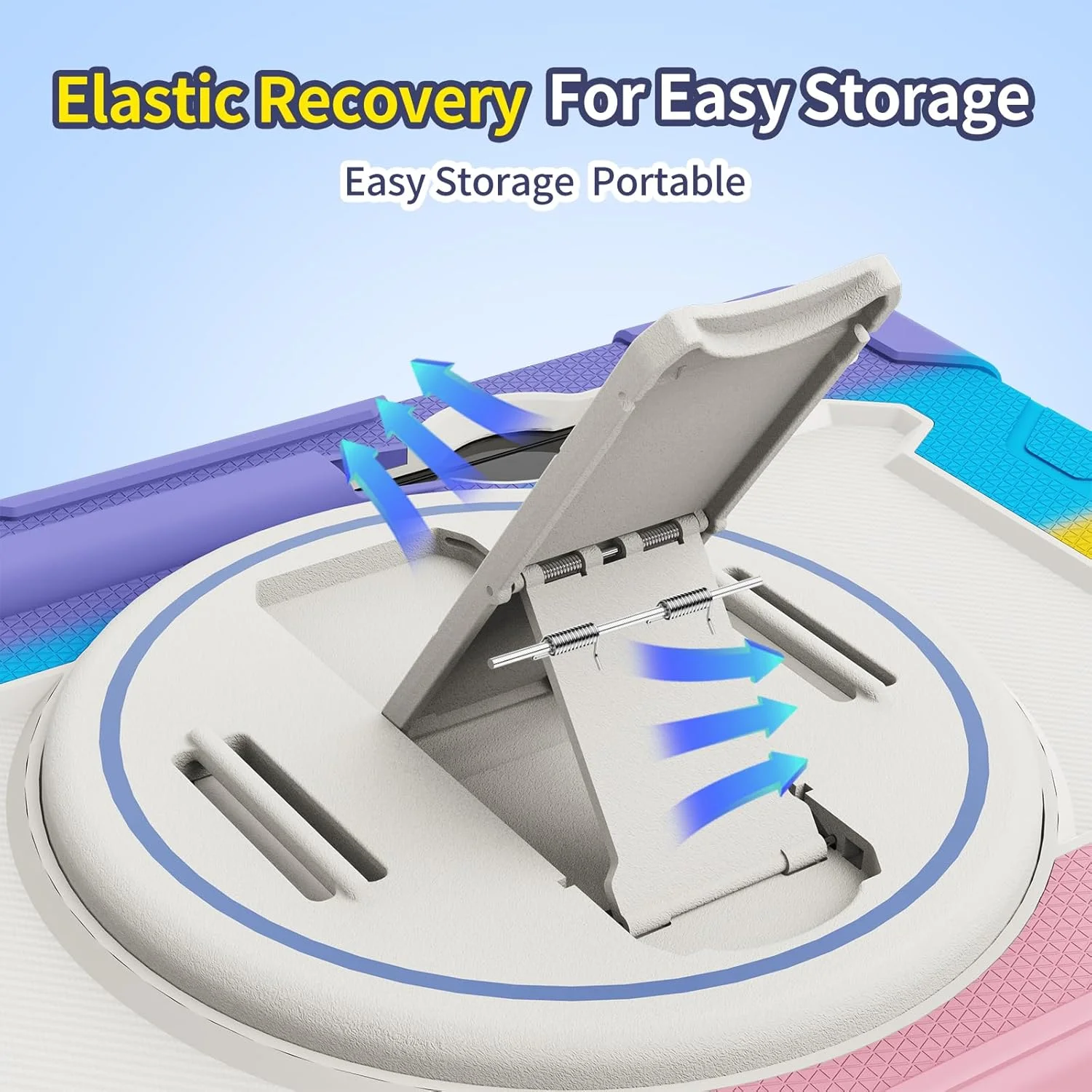 کیف تبلت nincyee برای Samsung Galaxy Tab S8+/S7+/S7 FE 12.4 اینچ، کیف سیلیکونی رنگین کمانی مقاوم در برابر ضربه مخصوص کودکان با نگهدارنده مداد، بند شانه، پایه تاشو چرخشی، بند دستی کیف تبلت nincyee برای Samsung Galaxy Tab S8+/S7+/S7 FE 12.4 اینچ، کیف سیلیکونی رنگین کمانی مقاوم در برابر ضربه مخصوص کودکان با نگهدارنده مداد، بند شانه، پایه تاشو چرخشی، بند دستی