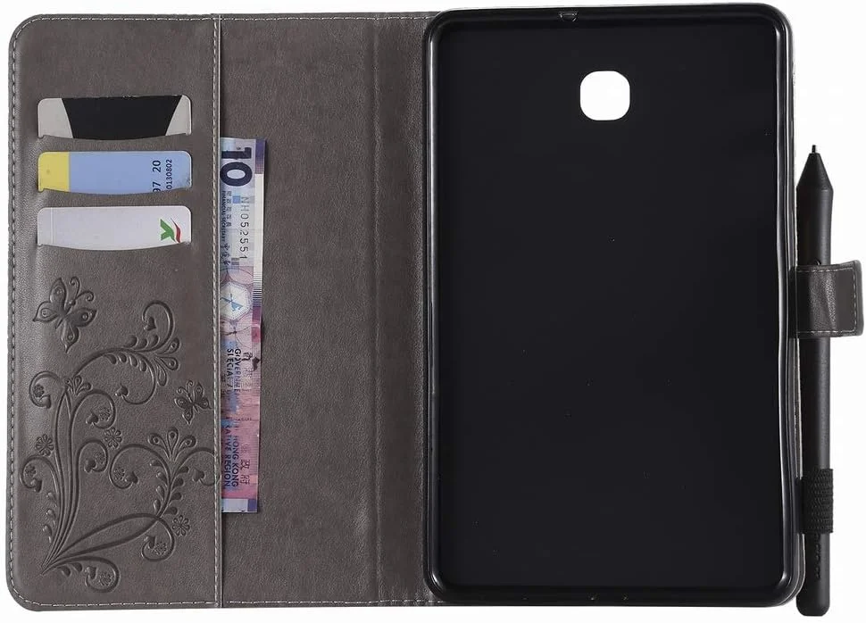 کیف تبلت Yiizy برای Samsung Galaxy Tab A 8.0 (2018) T387، کیف تاشو، چرمی PU، باریک، با قابلیت استند، محافظ تاشو، دارای جای کارت شناسایی و کارت اعتباری، بند مغناطیسی و کیف پول (خاکستری) کیف تبلت Yiizy برای Samsung Galaxy Tab A 8.0 (2018) T387، کیف تاشو، چرمی PU، باریک، با قابلیت استند، محافظ تاشو، دارای جای کارت شناسایی و کارت اعتباری، بند مغناطیسی و کیف پول (خاکستری)