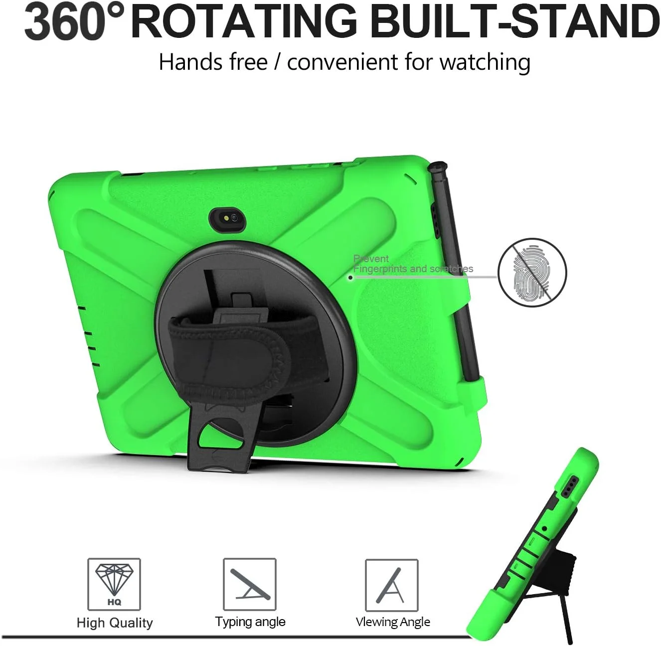 کیف تبلت برای سامسونگ گلکسی تب اکتیو 4 پرو 2022 T630/T636 با بند شانه، پایه چرخان و دسته، کیف محافظ مقاوم در برابر ضربه. سبز کیف تبلت برای سامسونگ گلکسی تب اکتیو 4 پرو 2022 T630/T636 با بند شانه، پایه چرخان و دسته، کیف محافظ مقاوم در برابر ضربه. سبز