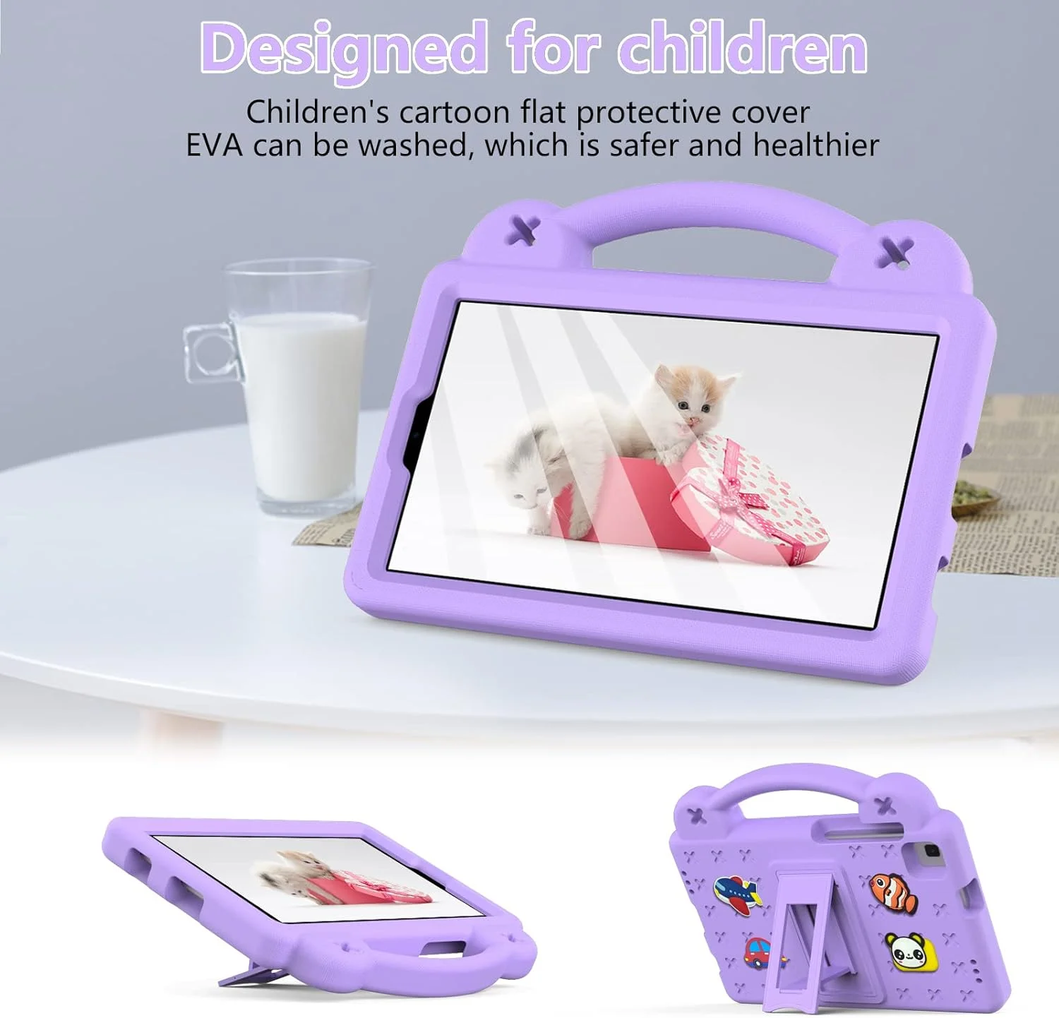 کیف تبلت کودکانه nincyee برای Samsung Galaxy Tab A 8.4" 2020 T307/T307U، کاور مقاوم در برابر ضربه EVA با پایه تاشو، کیف کارتونی خرس بچه با بند شانه برای کودکان کیف تبلت کودکانه nincyee برای Samsung Galaxy Tab A 8.4" 2020 T307/T307U، کاور مقاوم در برابر ضربه EVA با پایه تاشو، کیف کارتونی خرس بچه با بند شانه برای کودکان
